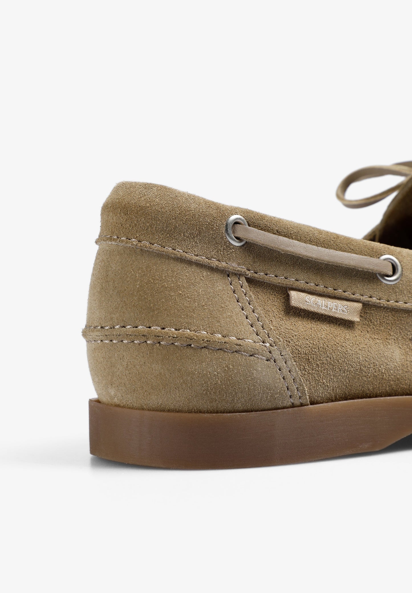 PLAIN LEATHER DECK SHOES