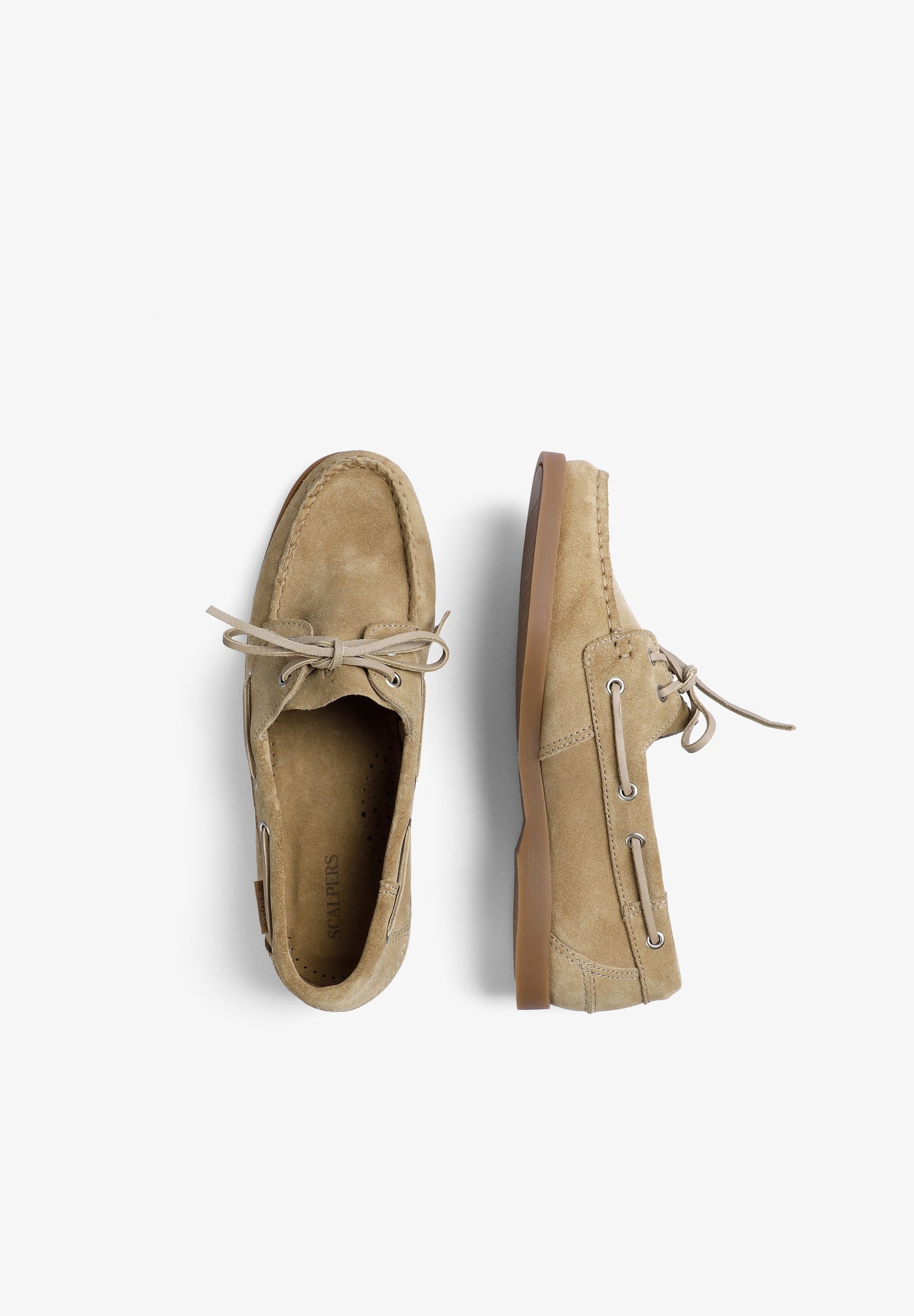 PLAIN LEATHER DECK SHOES
