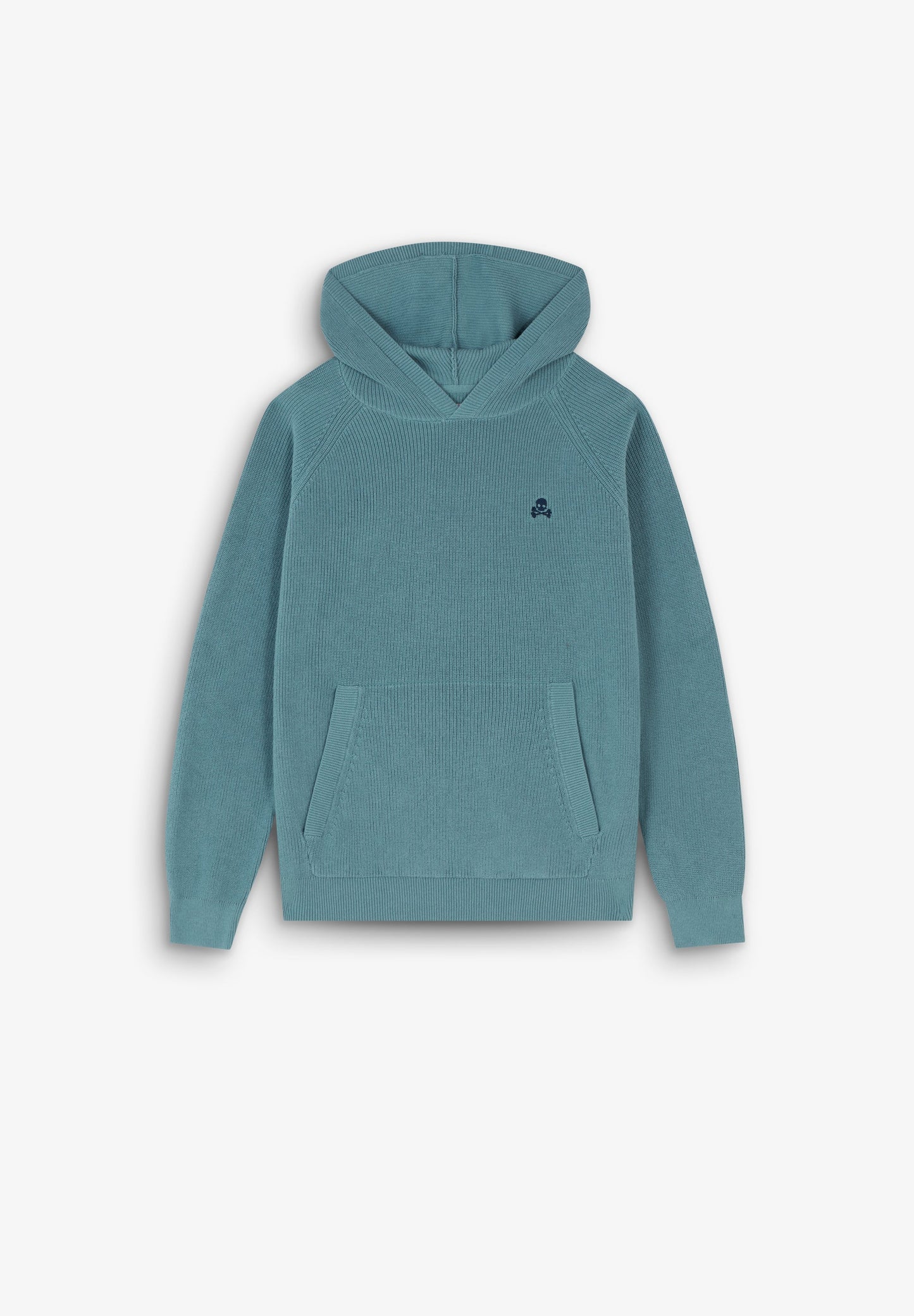 KNIT SWEATER WITH HOOD