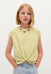 T-SHIRT COTON NŒUD SKULL DOS