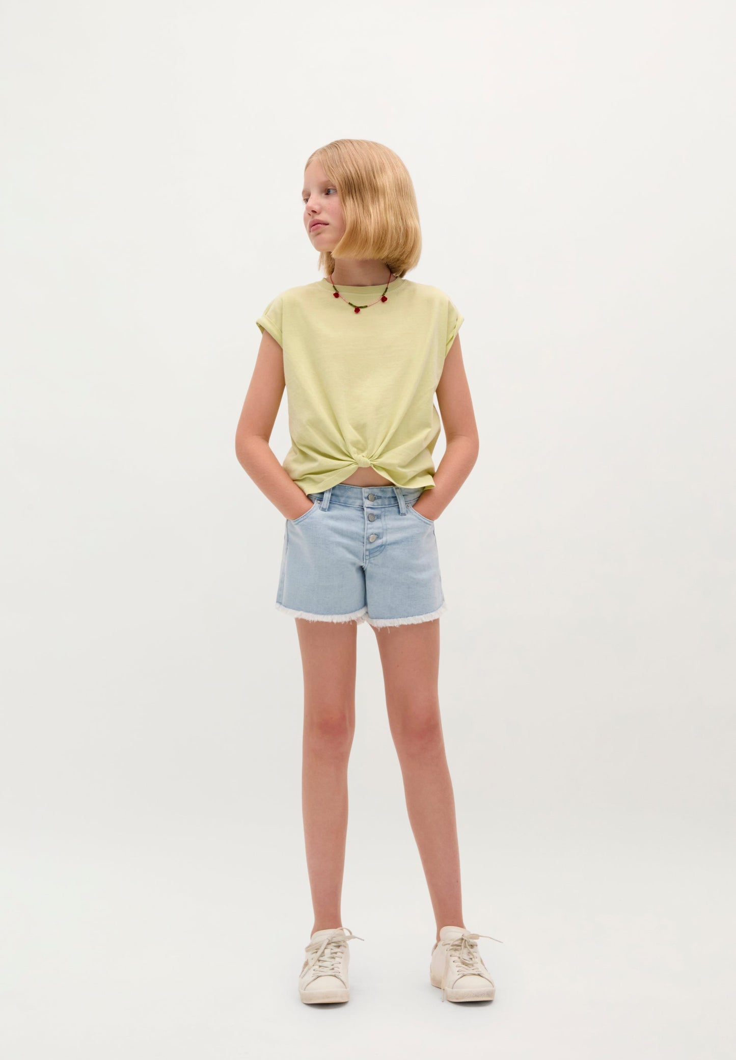 T-SHIRT COTON NŒUD SKULL DOS