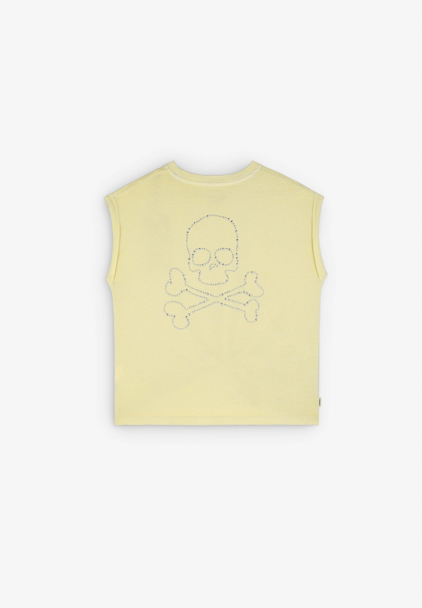 T-SHIRT COTON NŒUD SKULL DOS