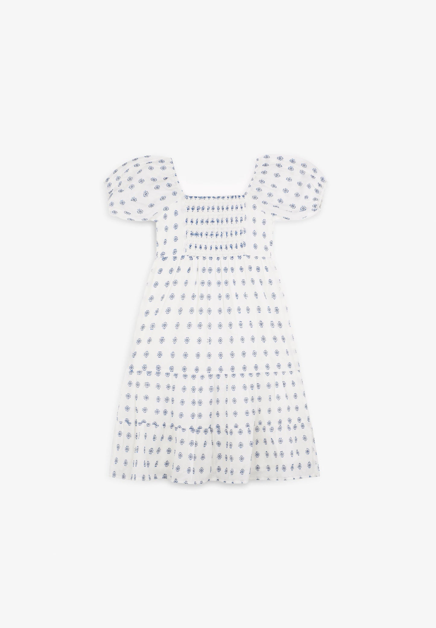 PUFF SLEEVE MIDI DRESS