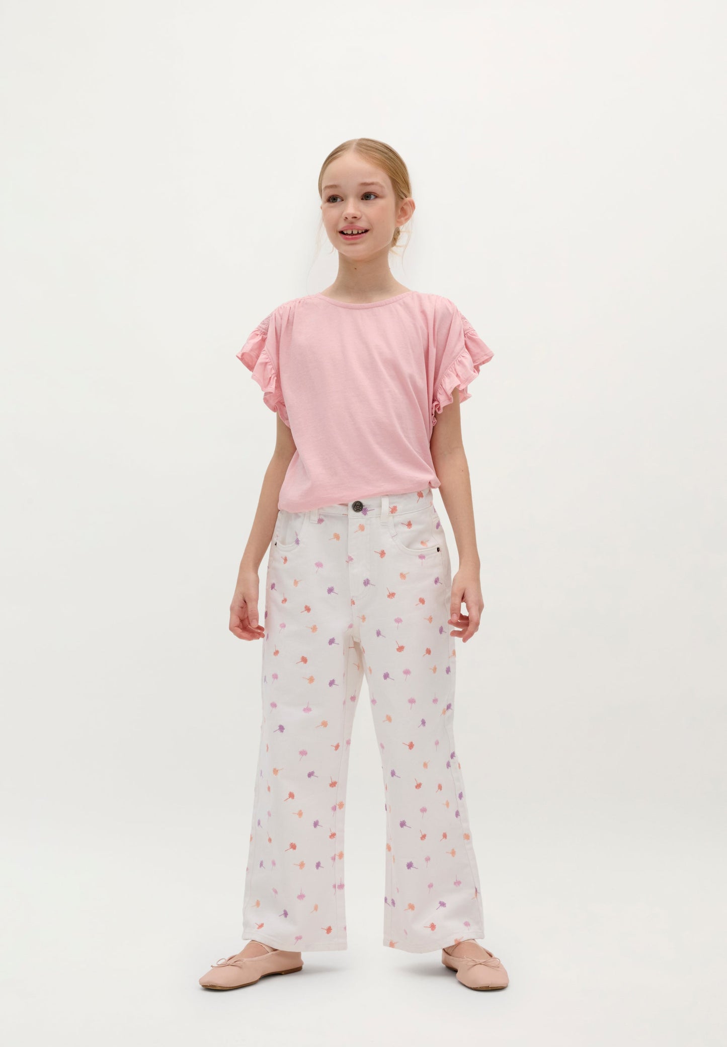 T-SHIRT MANCHES VOLANTS