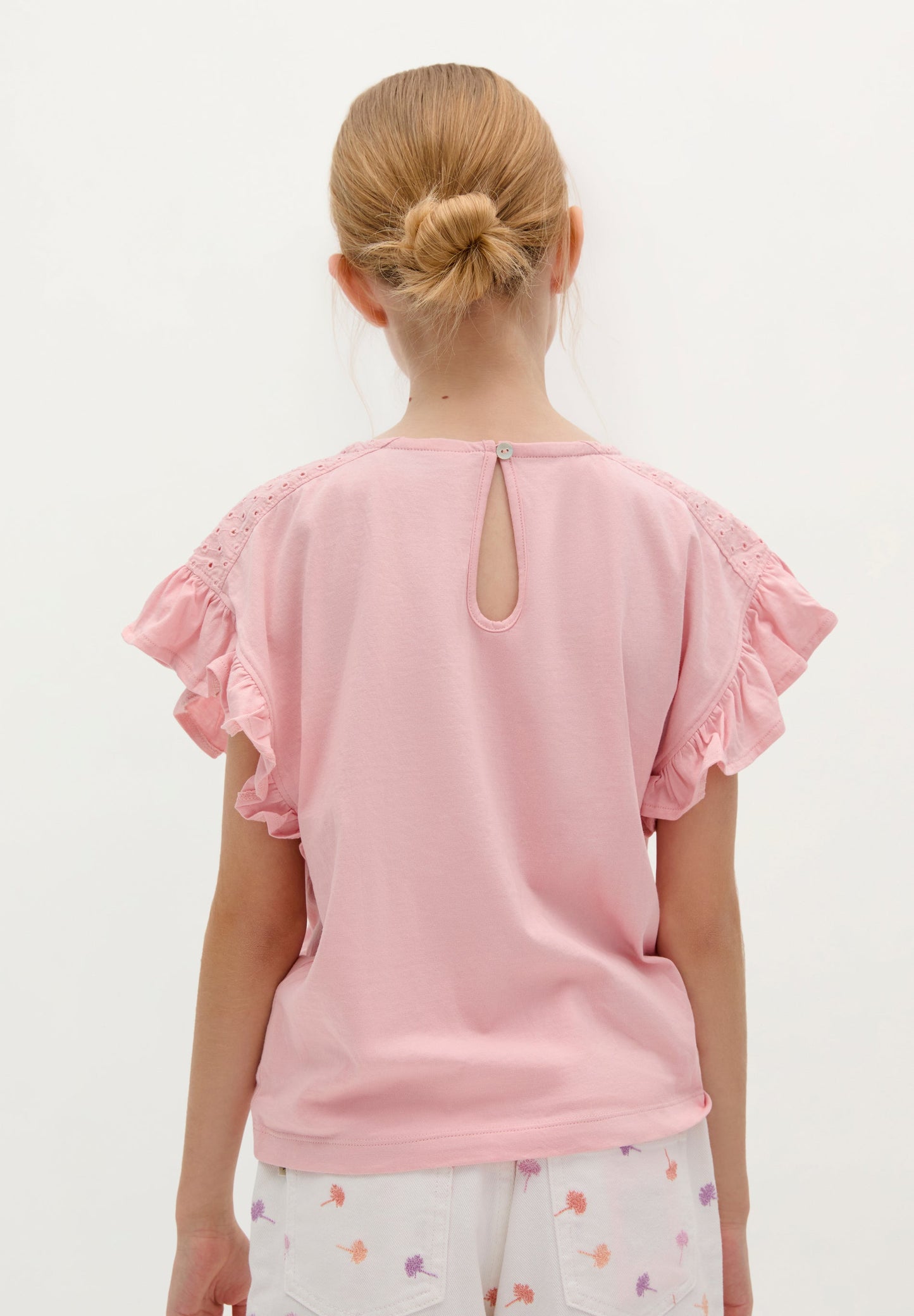 T-SHIRT MANCHES VOLANTS