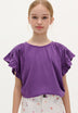 T-SHIRT MANCHES VOLANTS