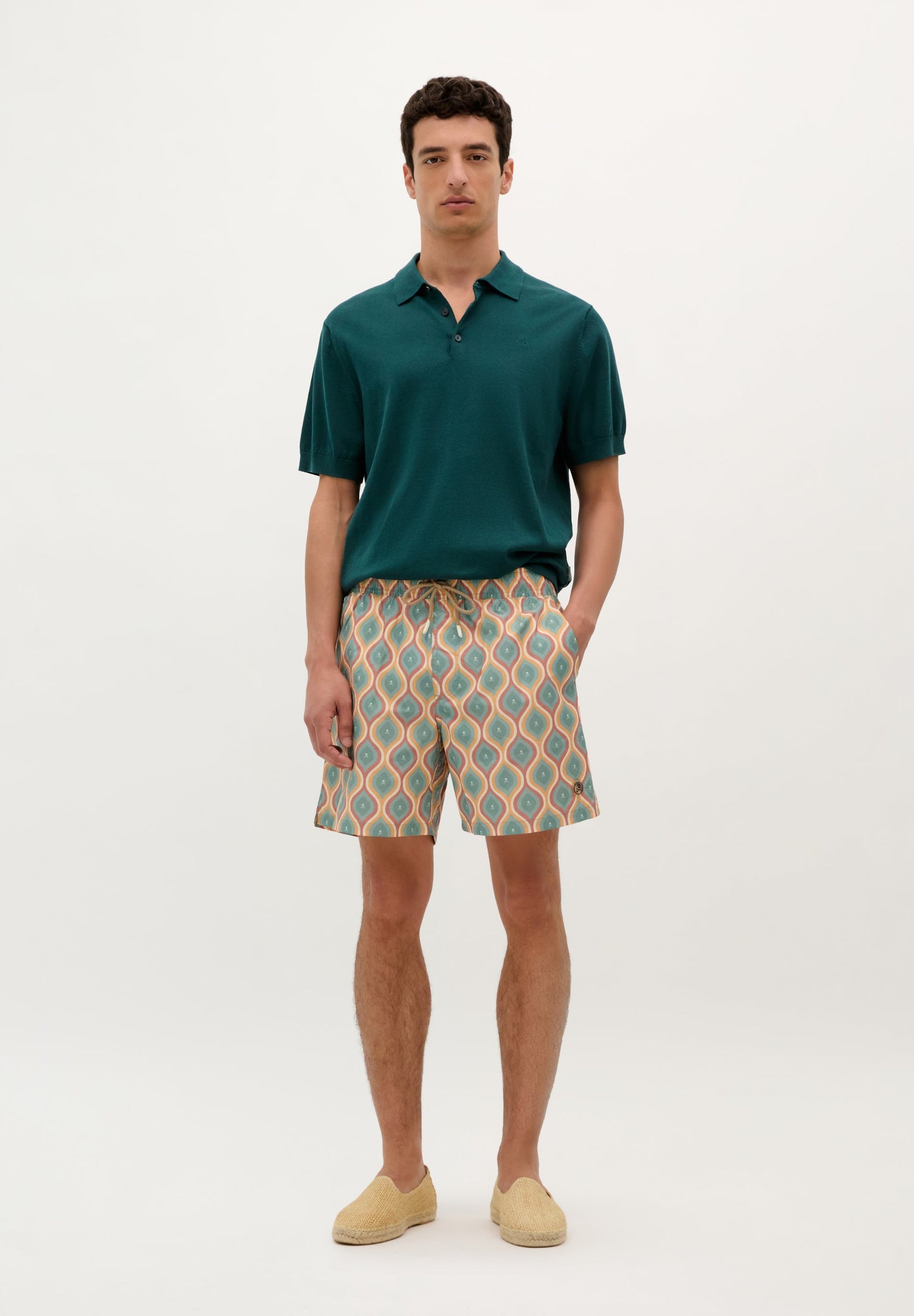 MAILLOT DE BAIN IMPRIMÉ FESTONNÉ