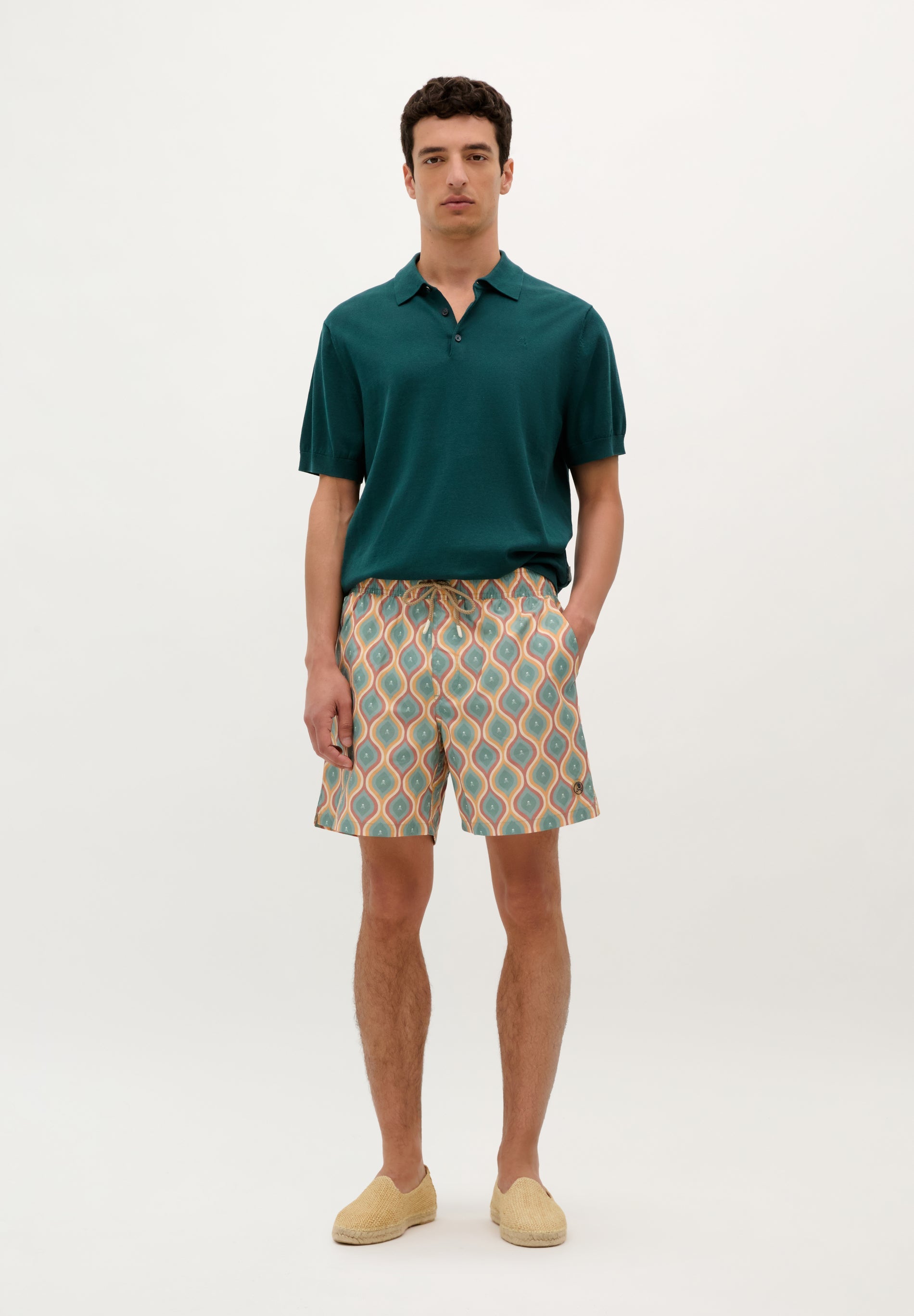 MAILLOT DE BAIN IMPRIMÉ FESTONNÉ