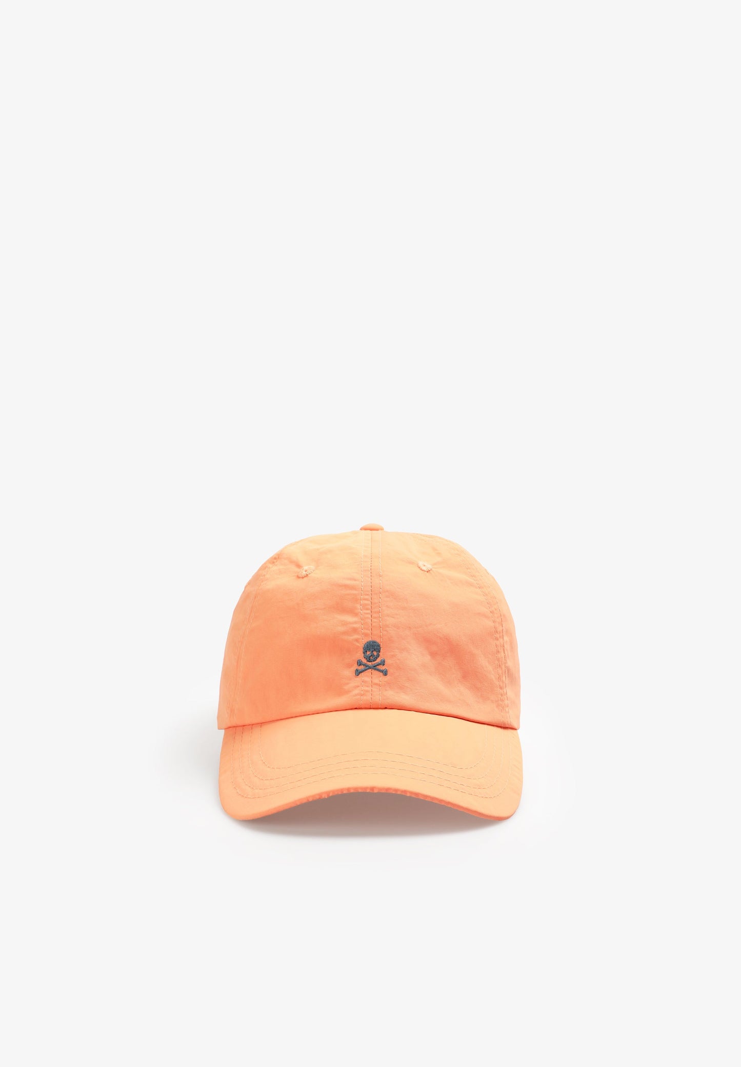 SKULL CAP WITH CONTRAST EMBROIDERY
