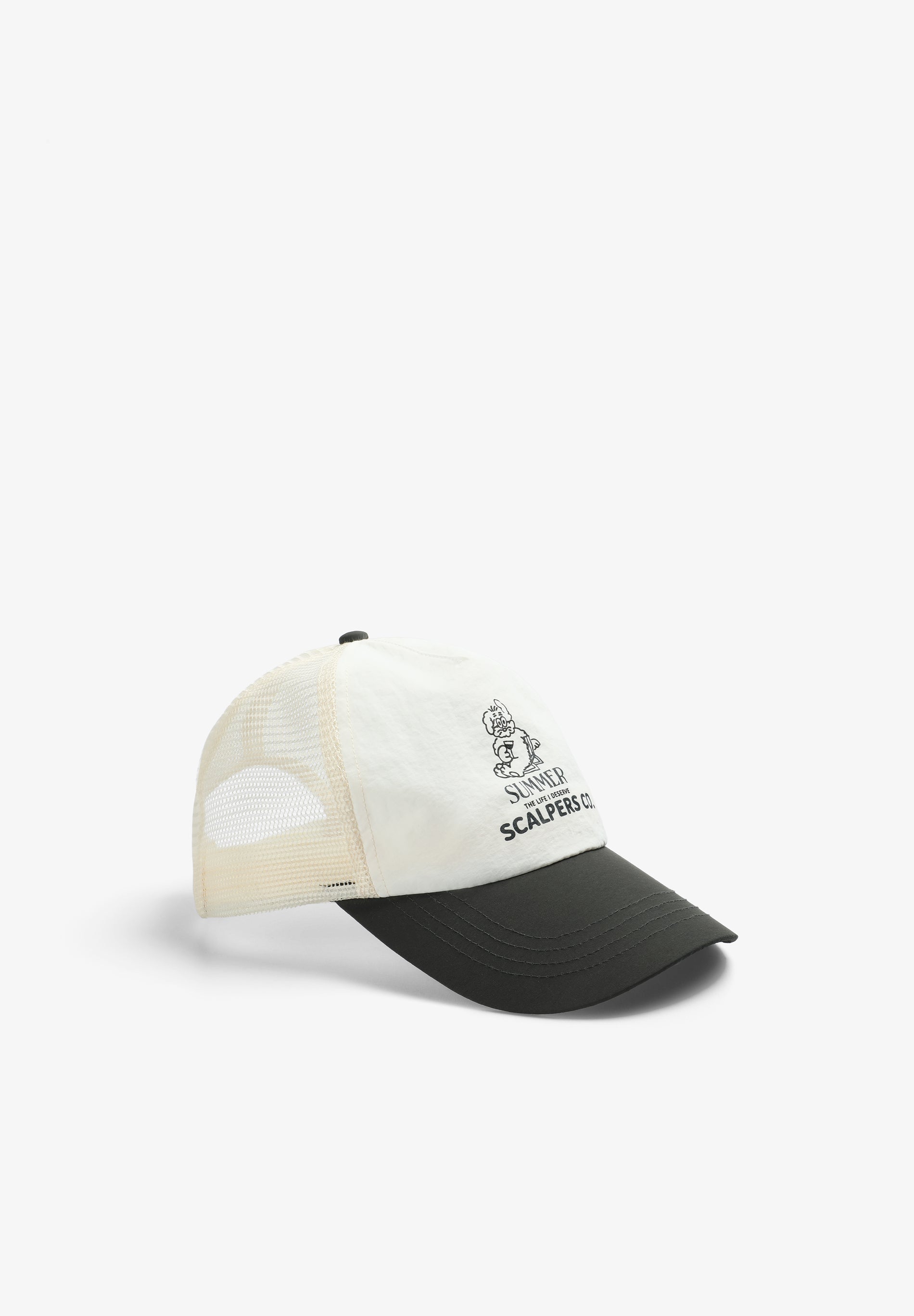 TWO-COLOURED MESH TRUCKER CAP