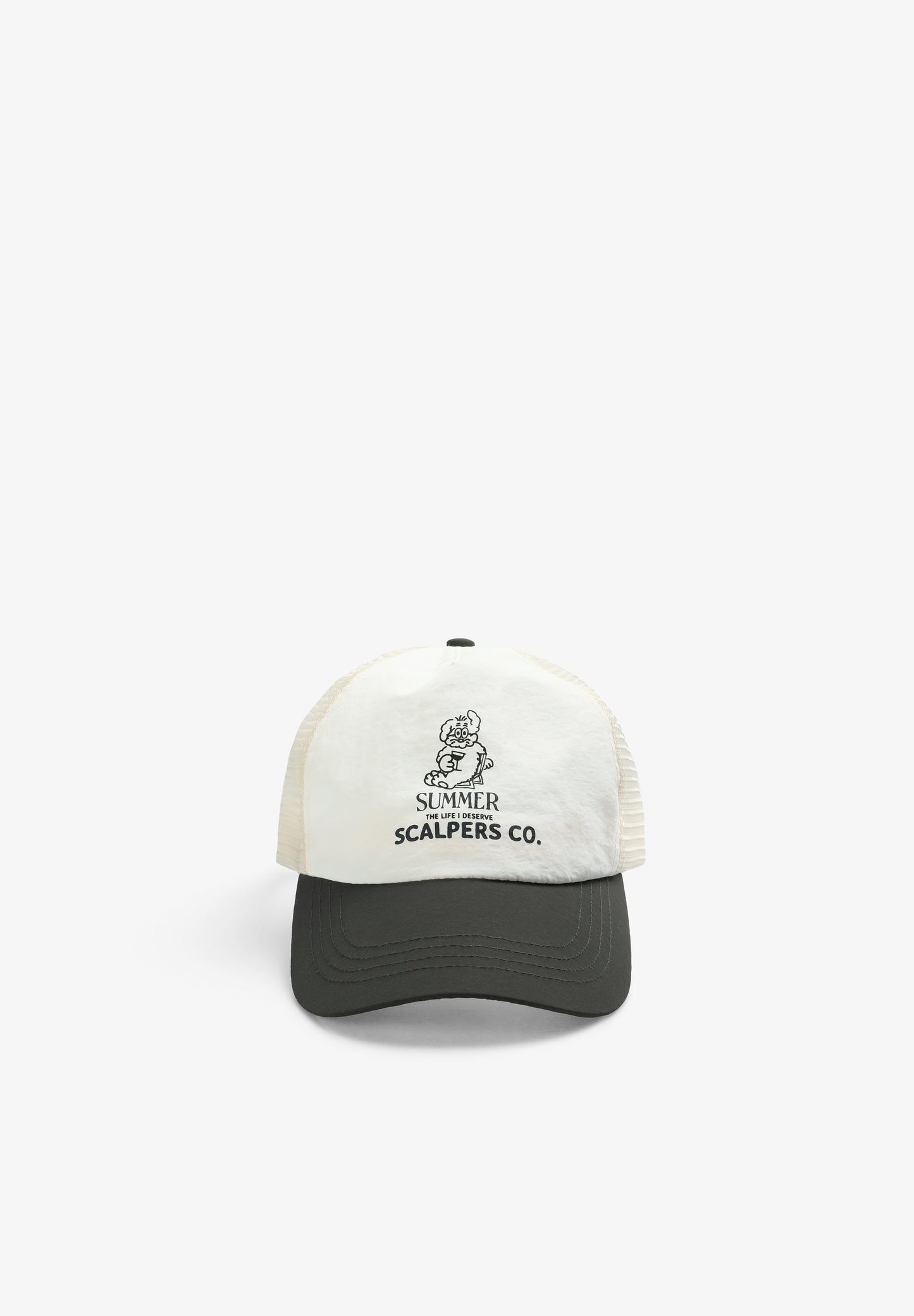 TWO-COLOURED MESH TRUCKER CAP
