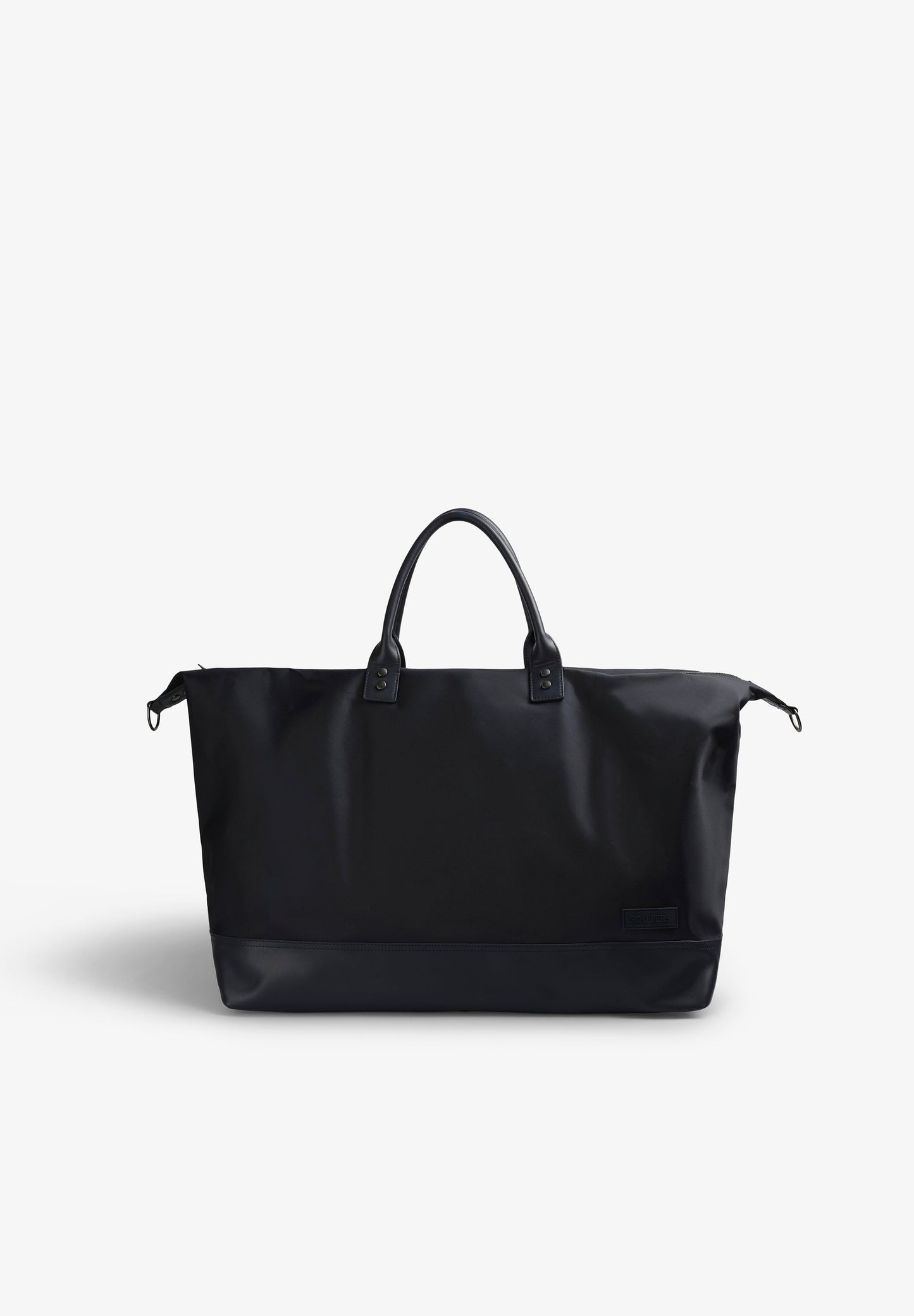 TRAVEL BAG WITH LEATHER DETAIL
