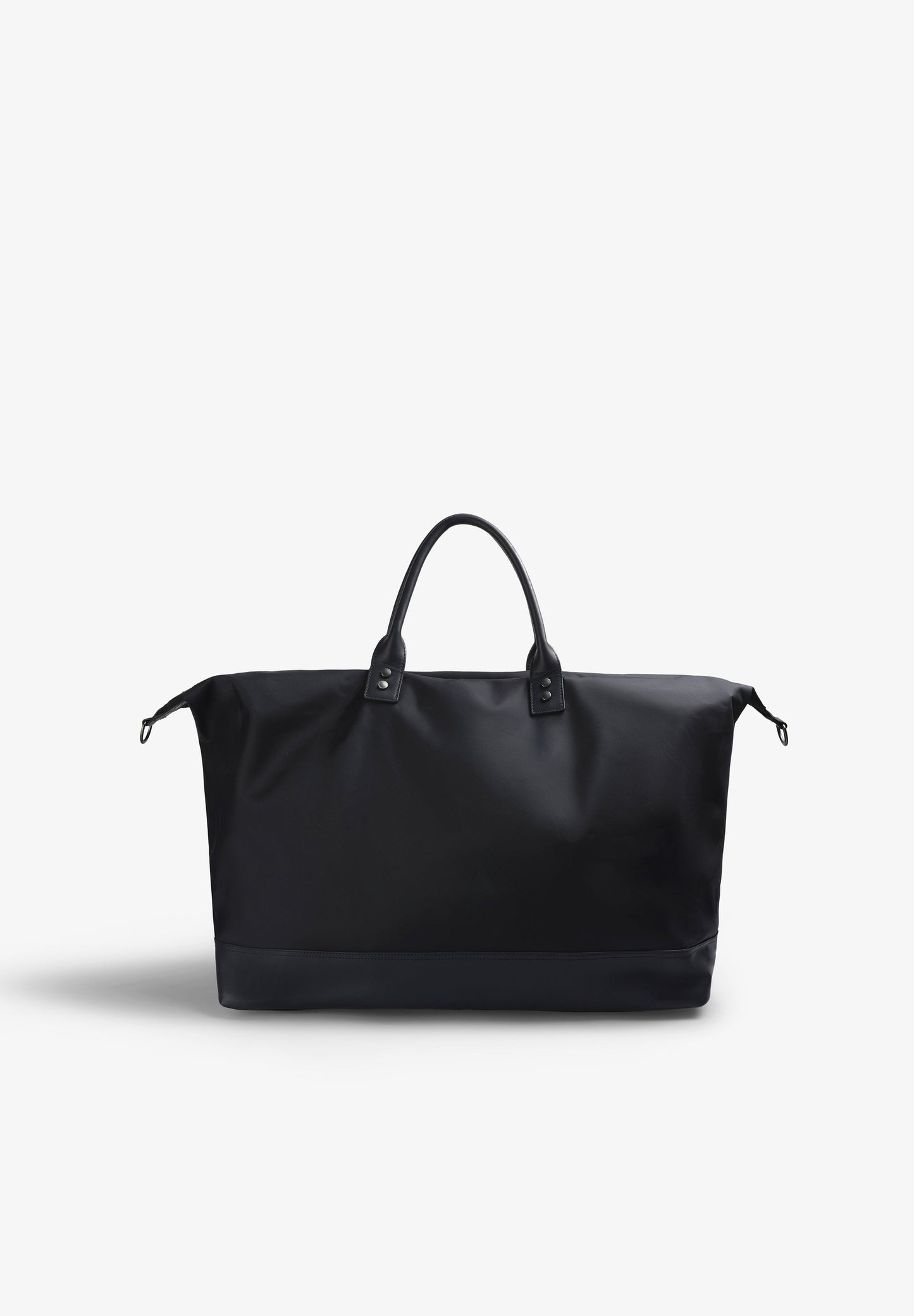 TRAVEL BAG WITH LEATHER DETAIL