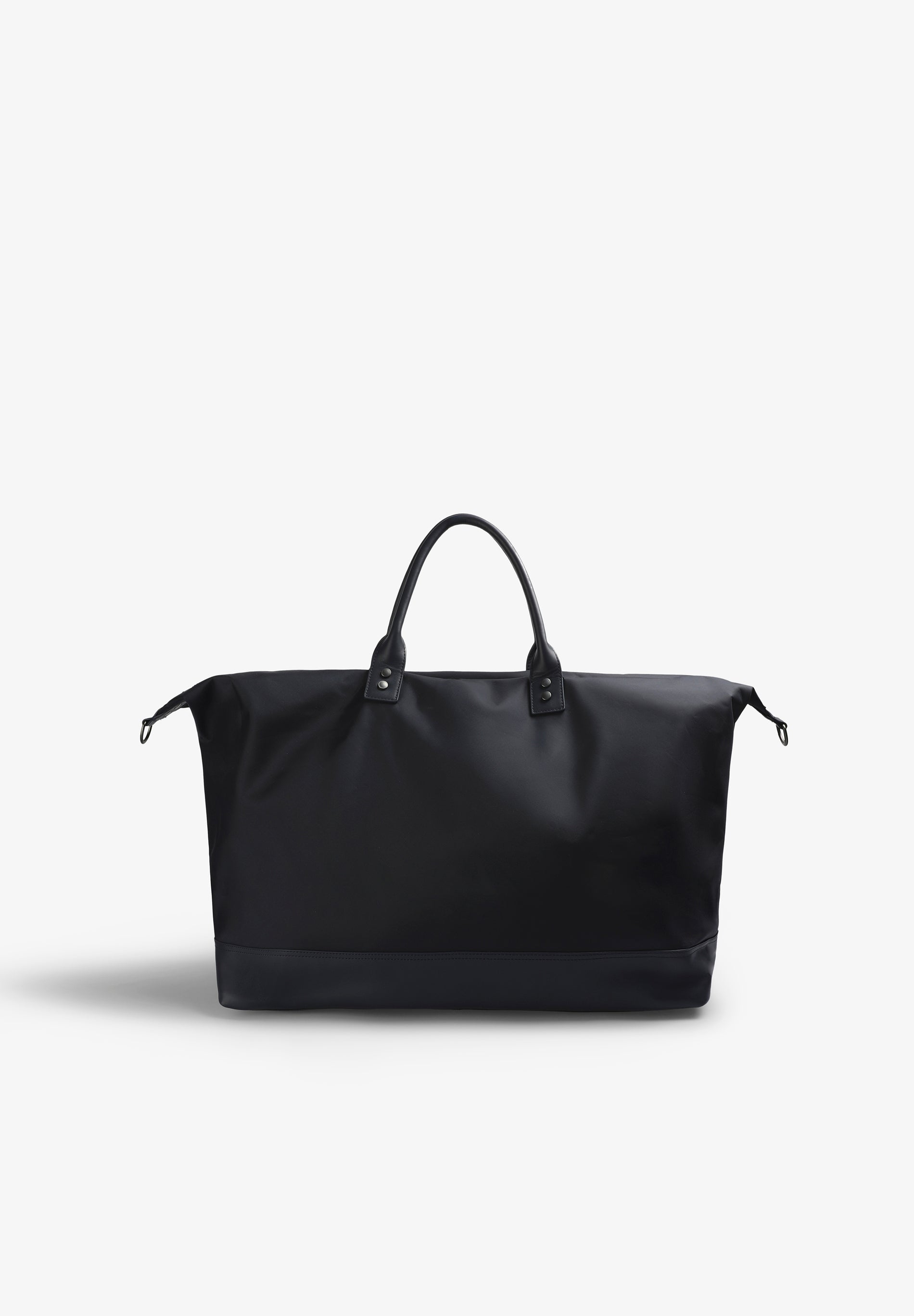 TRAVEL BAG WITH LEATHER DETAIL