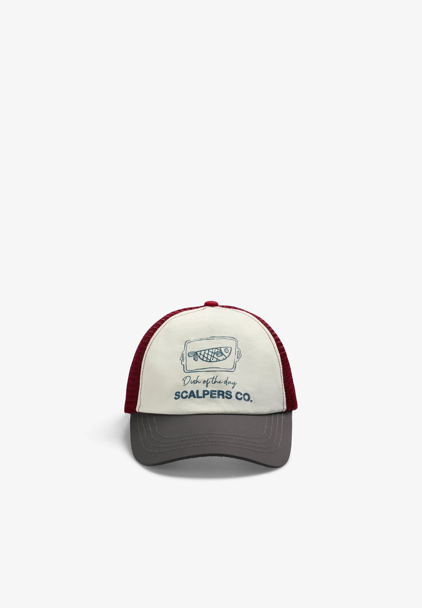 THREE-COLOURED MESH TRUCKER CAP