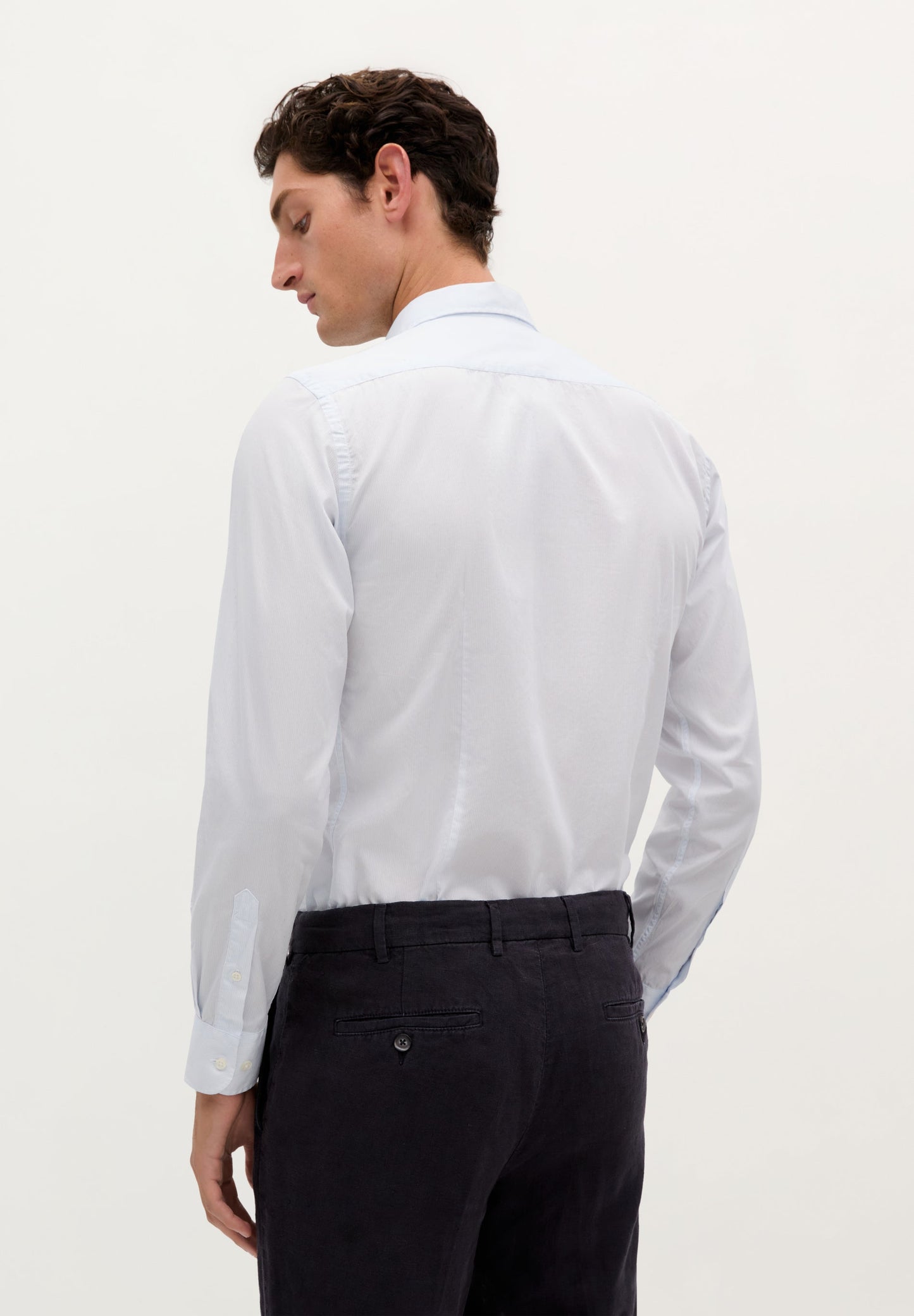 SLIM FIT STRIPED FORMAL SHIRT