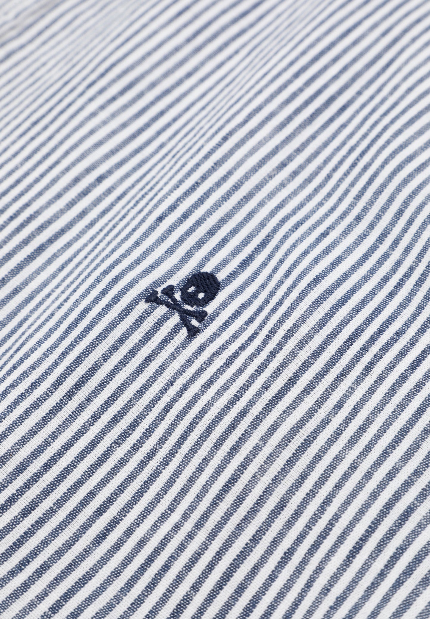 STRIPED LINEN OXFORD SHIRT