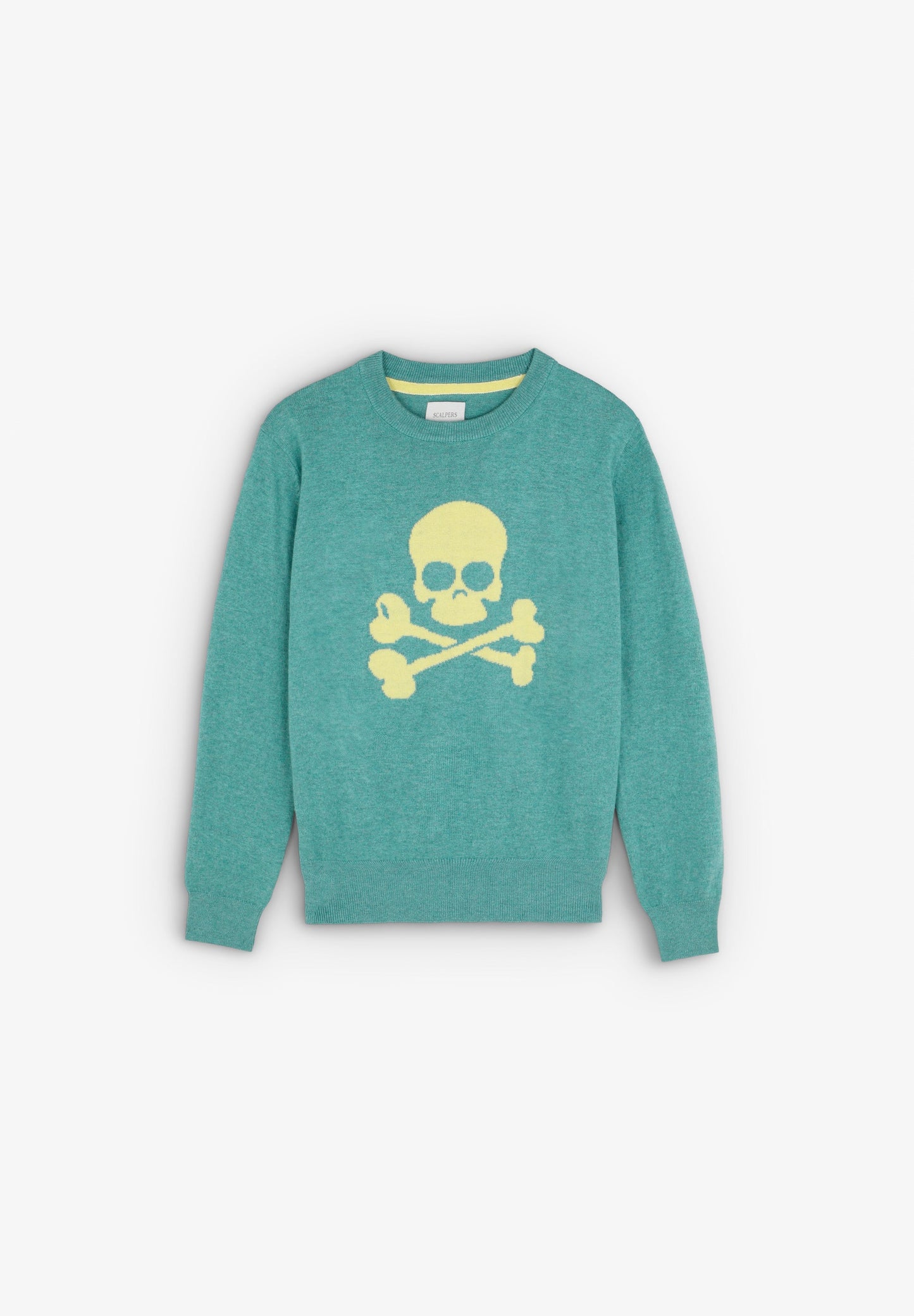 SWEATER WITH CONTRAST SKULL