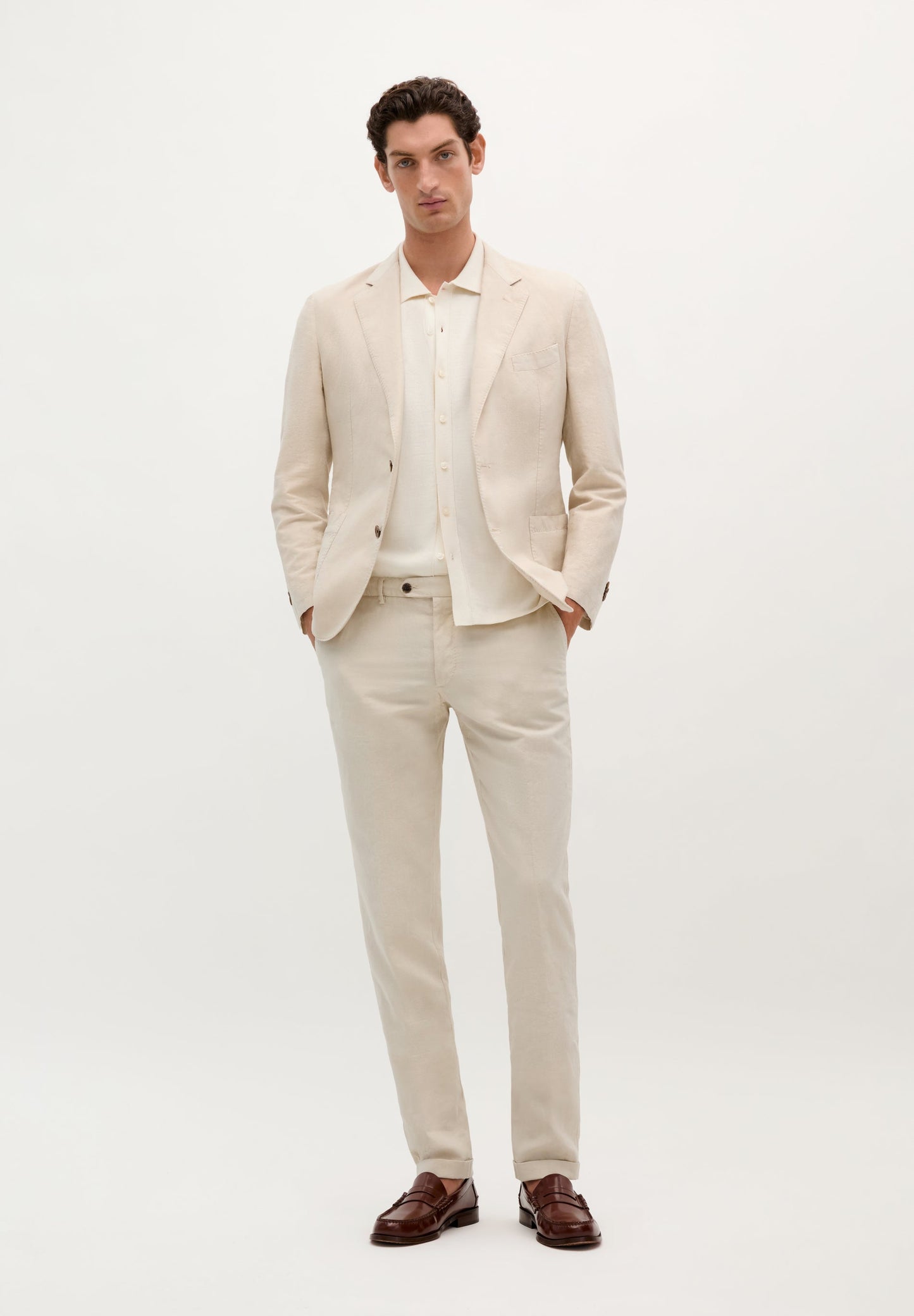 PANTALON DE COSTUME LIN