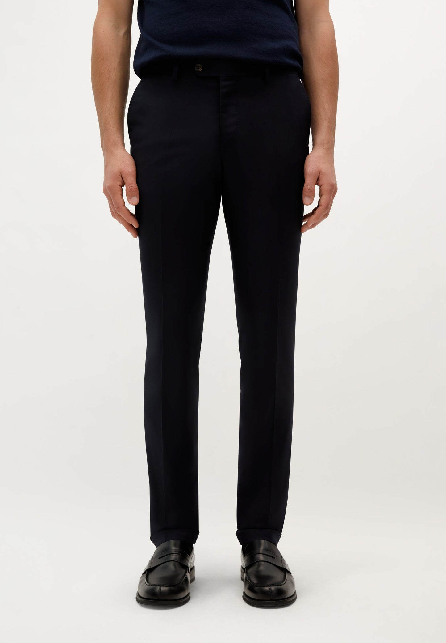 WOOL SUIT TROUSERS