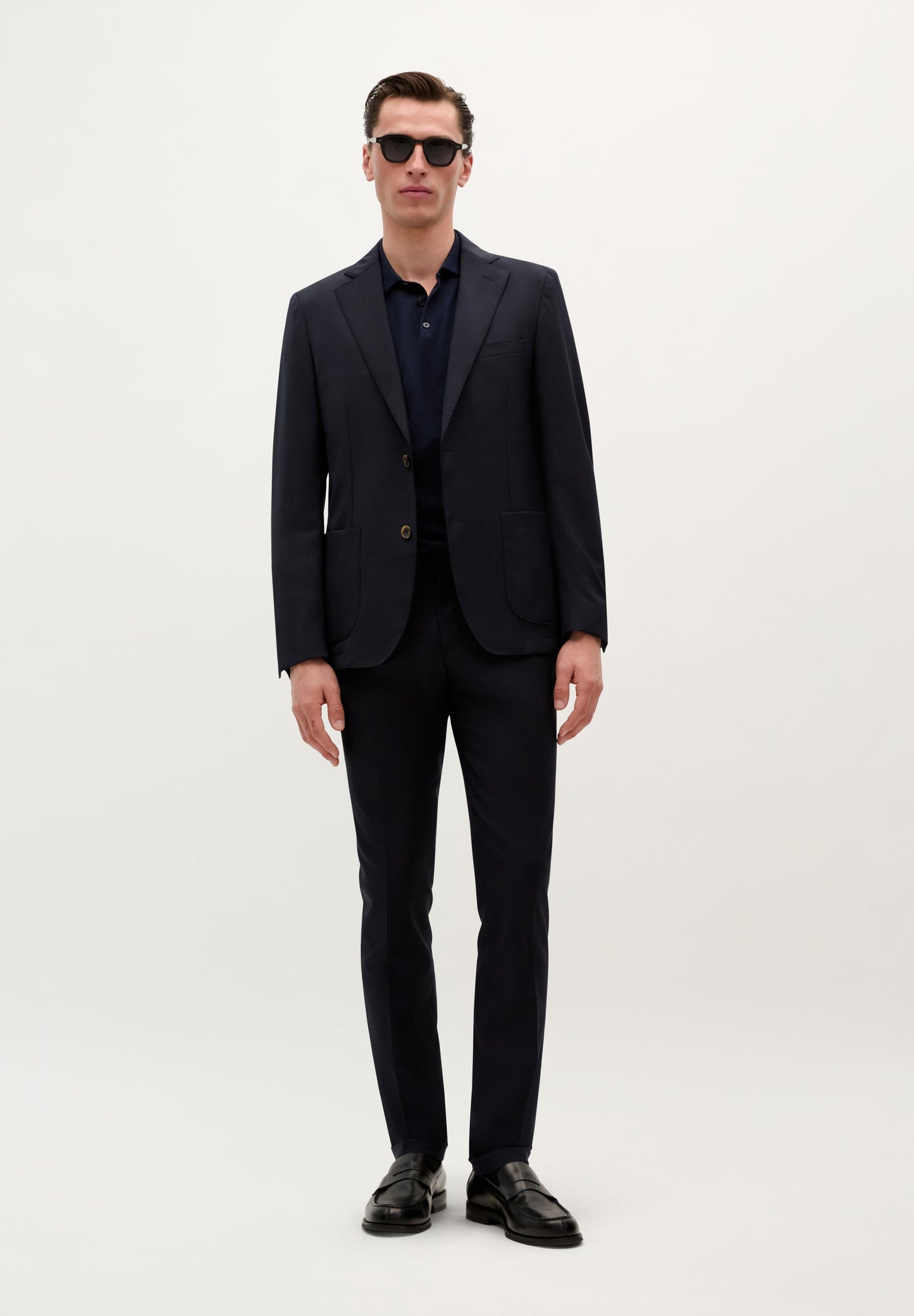 WOOL SUIT TROUSERS