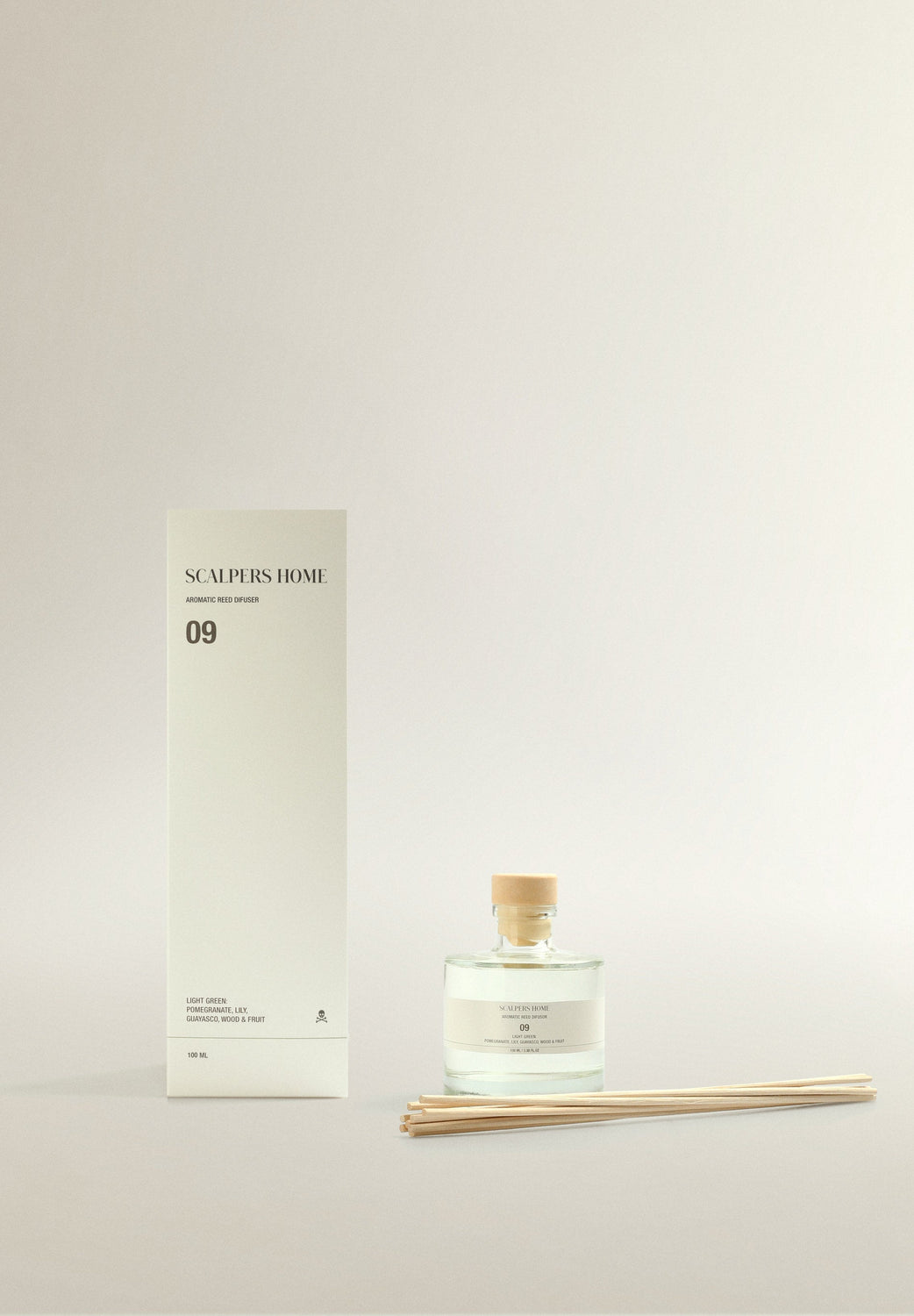 DIFUSOR MIKADO 09 100ML LIGHT GREEN - Scalpers