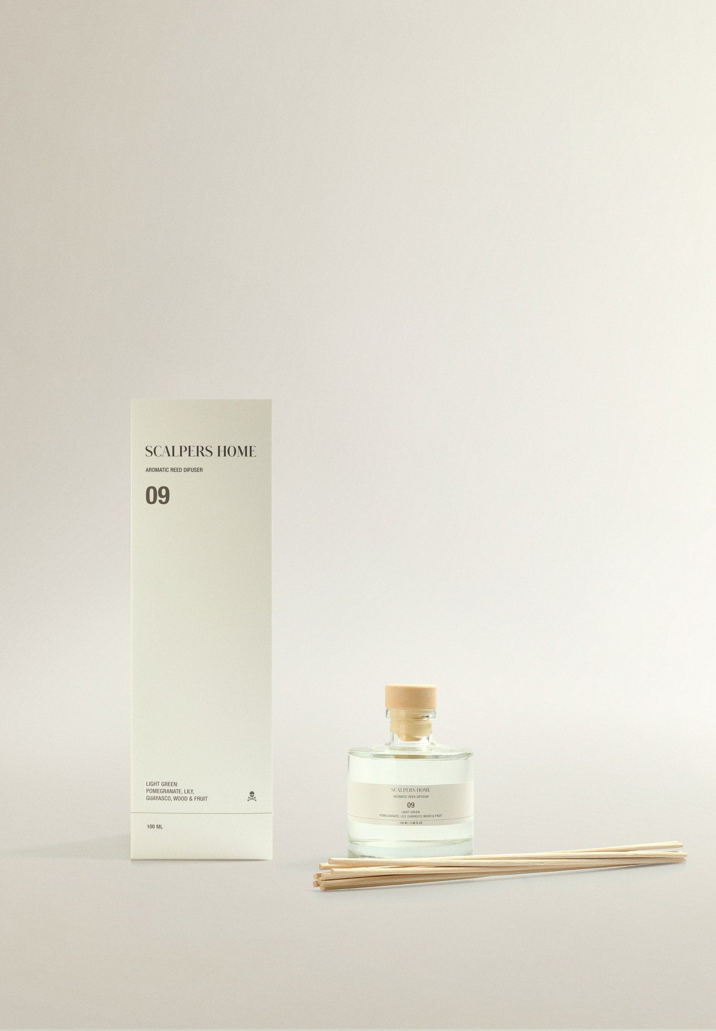 DIFUSOR MIKADO 09 100ML LIGHT GREEN - Scalpers