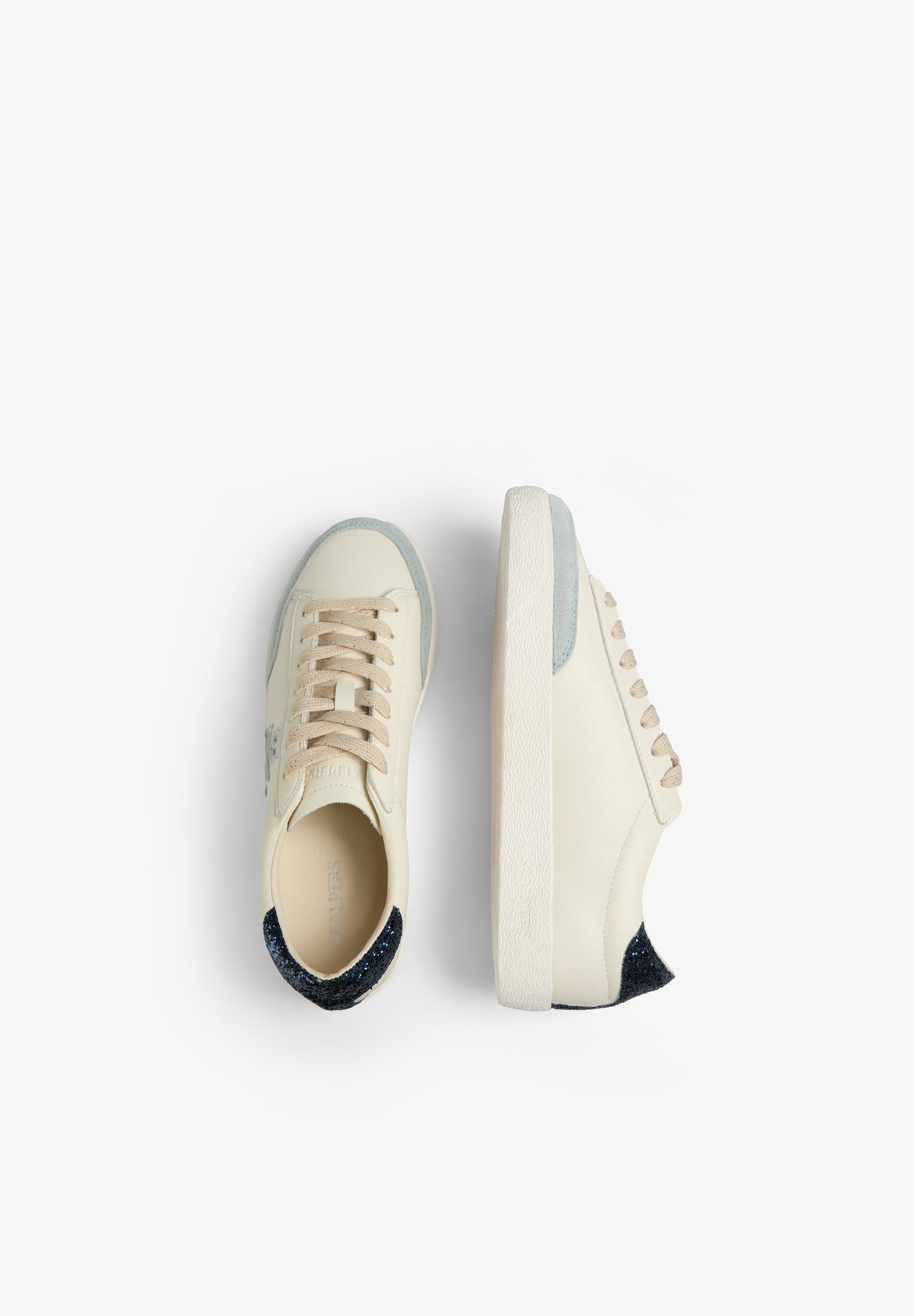 LOW TOP SNEAKERS WITH GLITTER SKULL