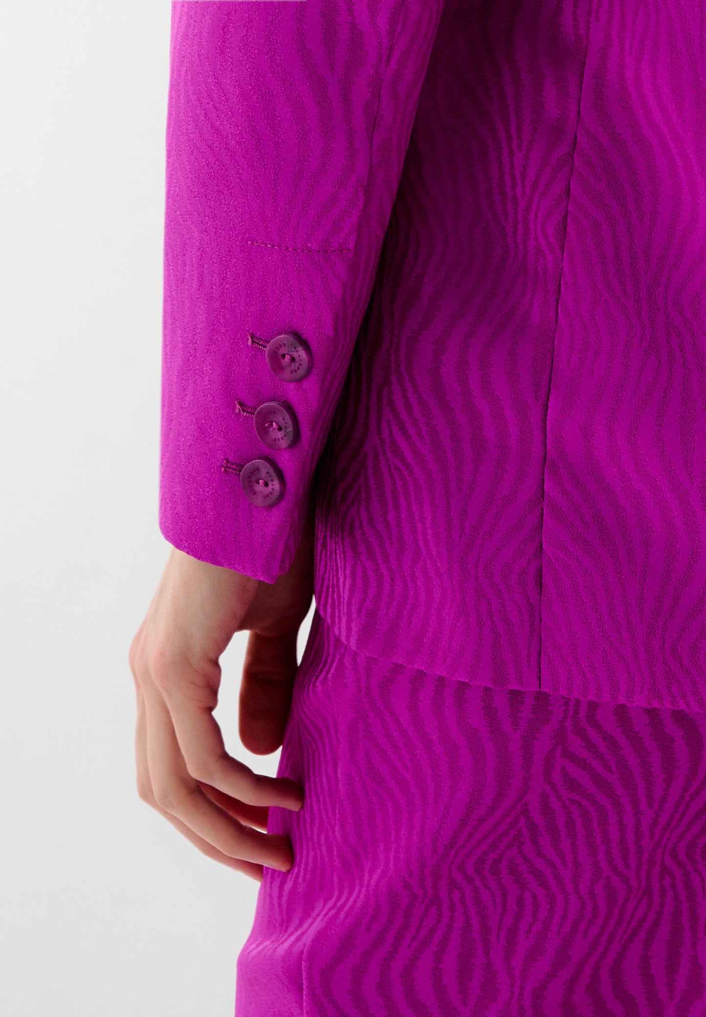 SATIN JACQUARD BLAZER