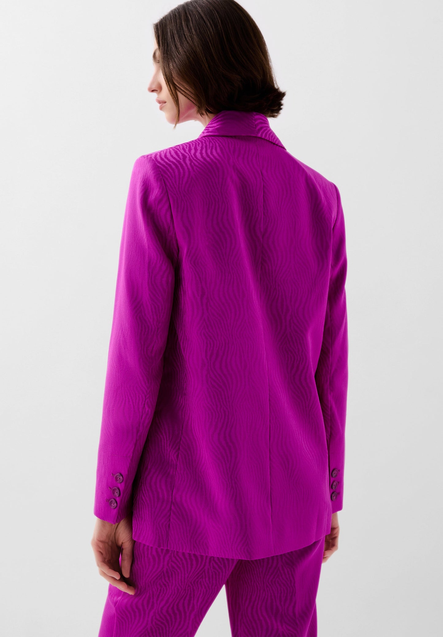 SATIN JACQUARD BLAZER