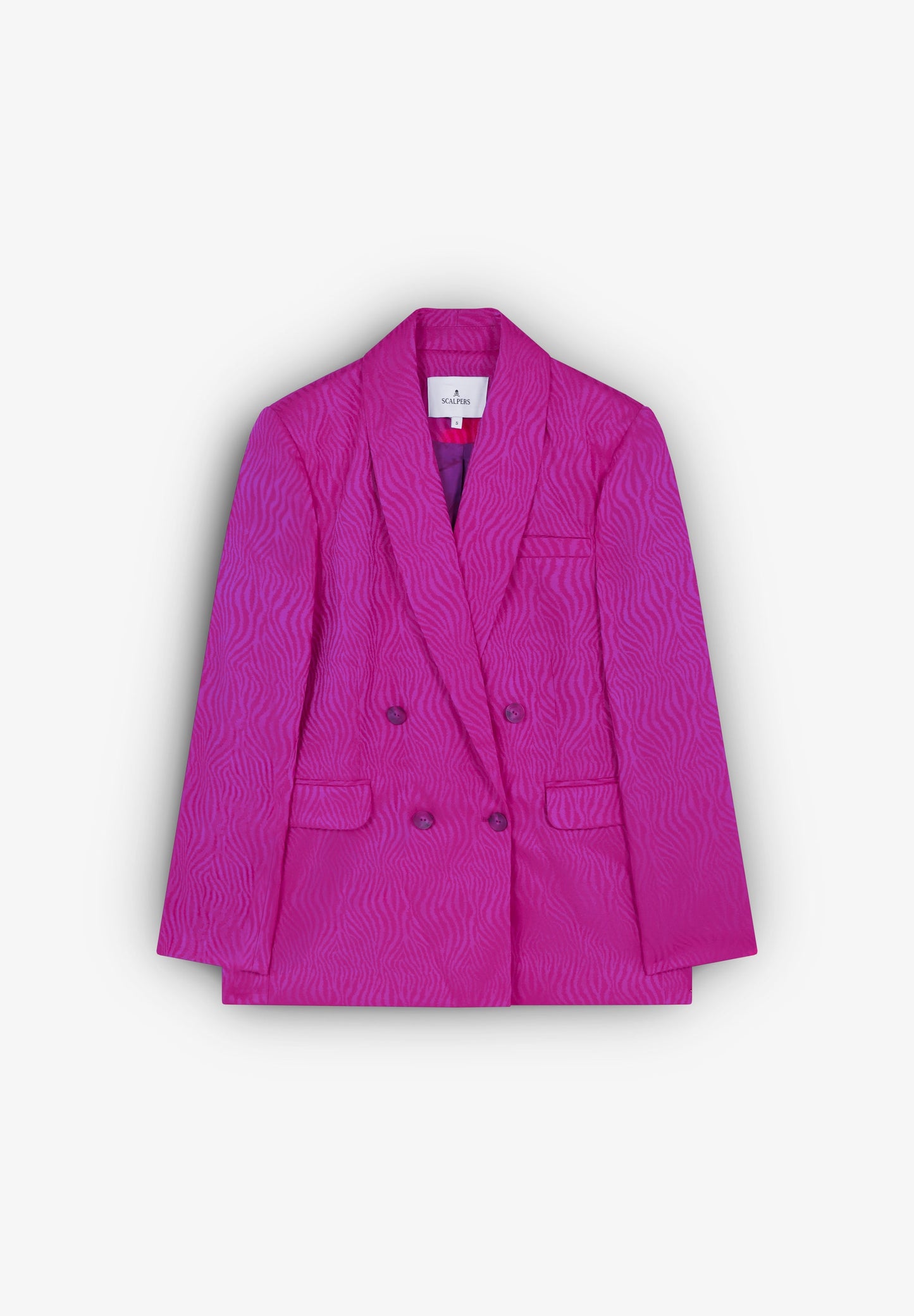 SATIN JACQUARD BLAZER
