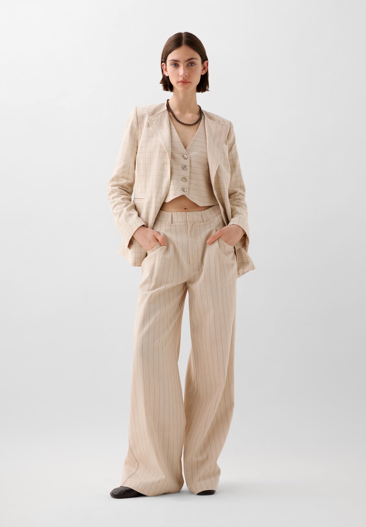 MULTI-POSITION CHECK BLAZER