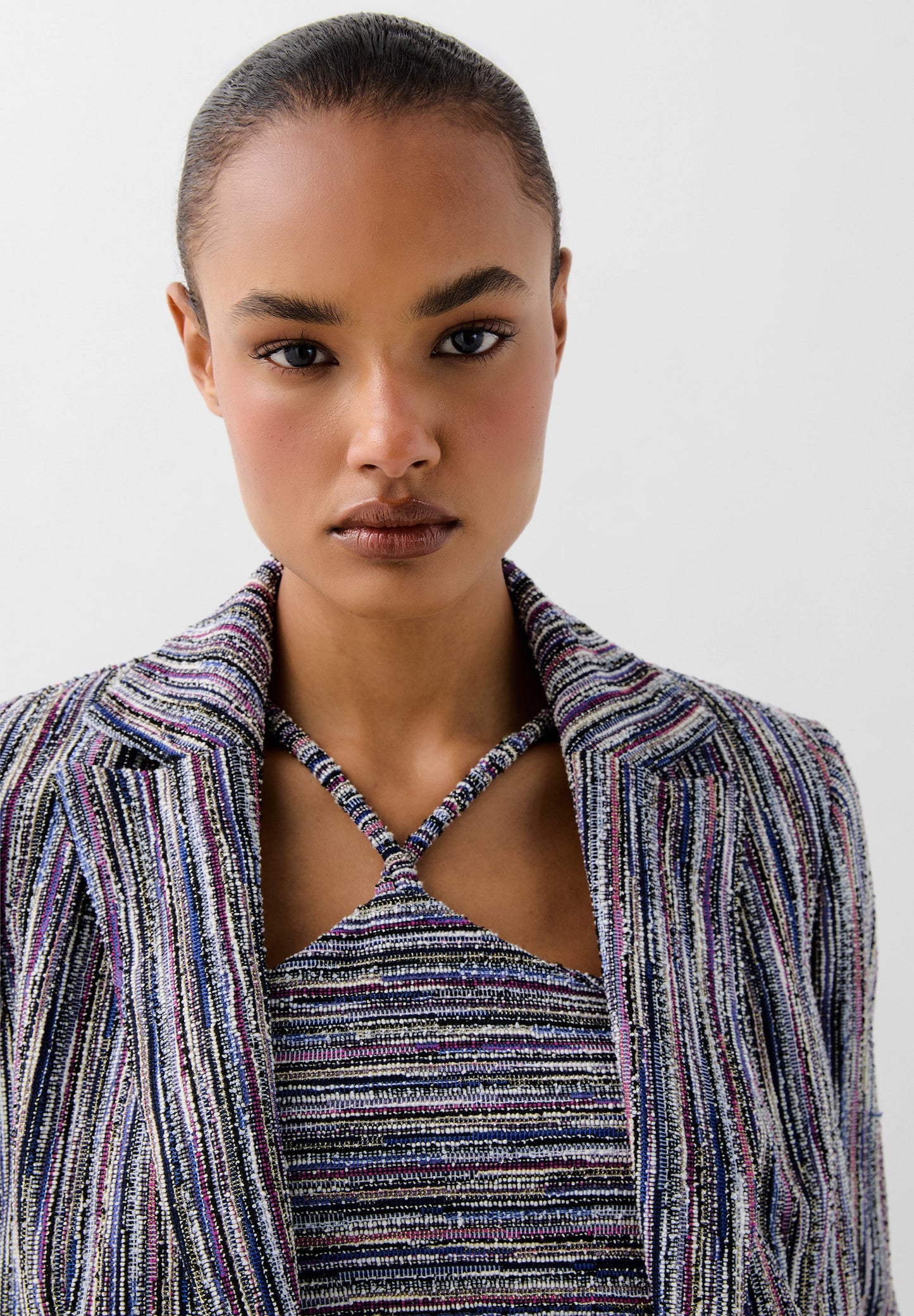 VESTE MAILLE IMPRIMÉE