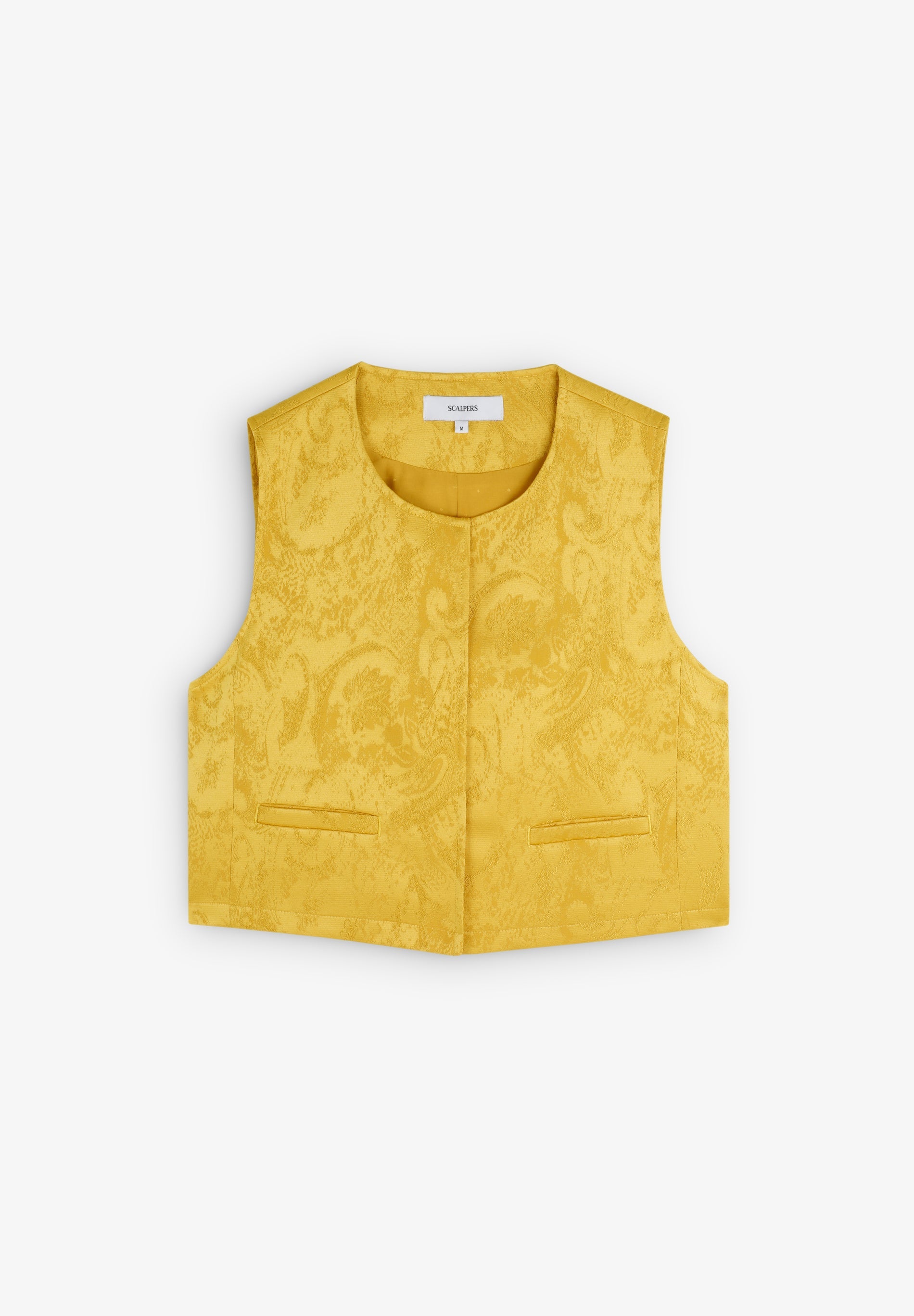 CROPPED JACQUARD WAISTCOAT