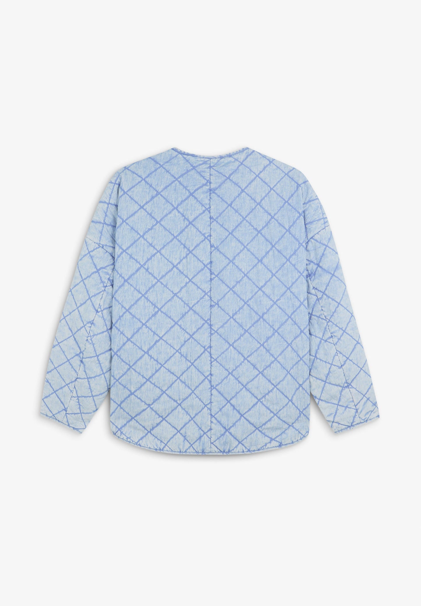 DIAMOND TEXTURED WEAVE PUFFER JACKET