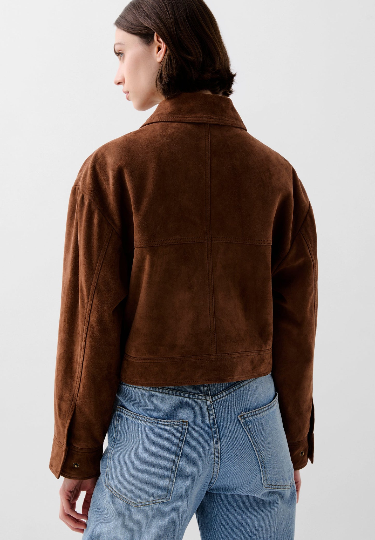 CROPPED SUEDE JACKET