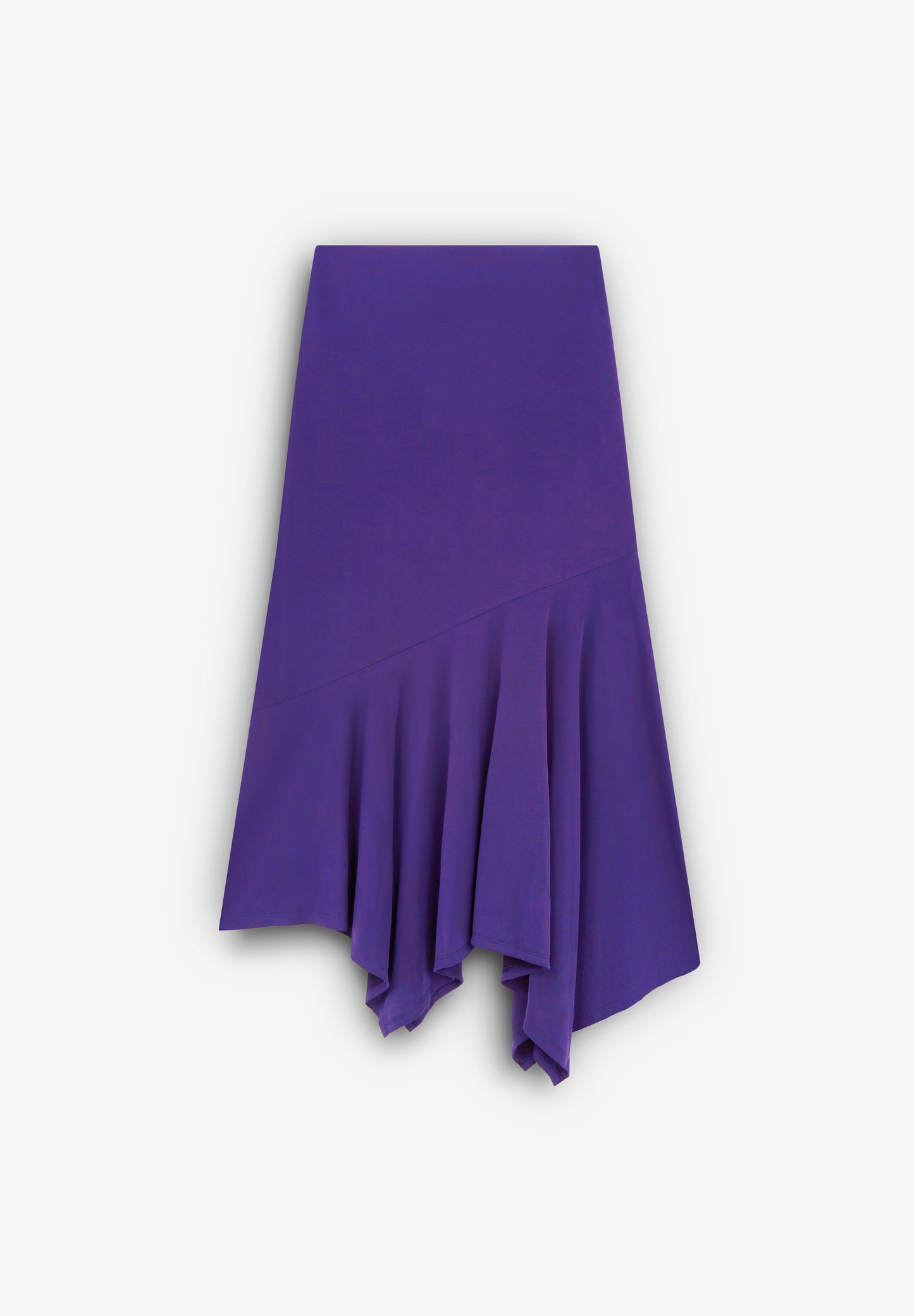 JUPE ASYMÉTRIQUE VOLANTS