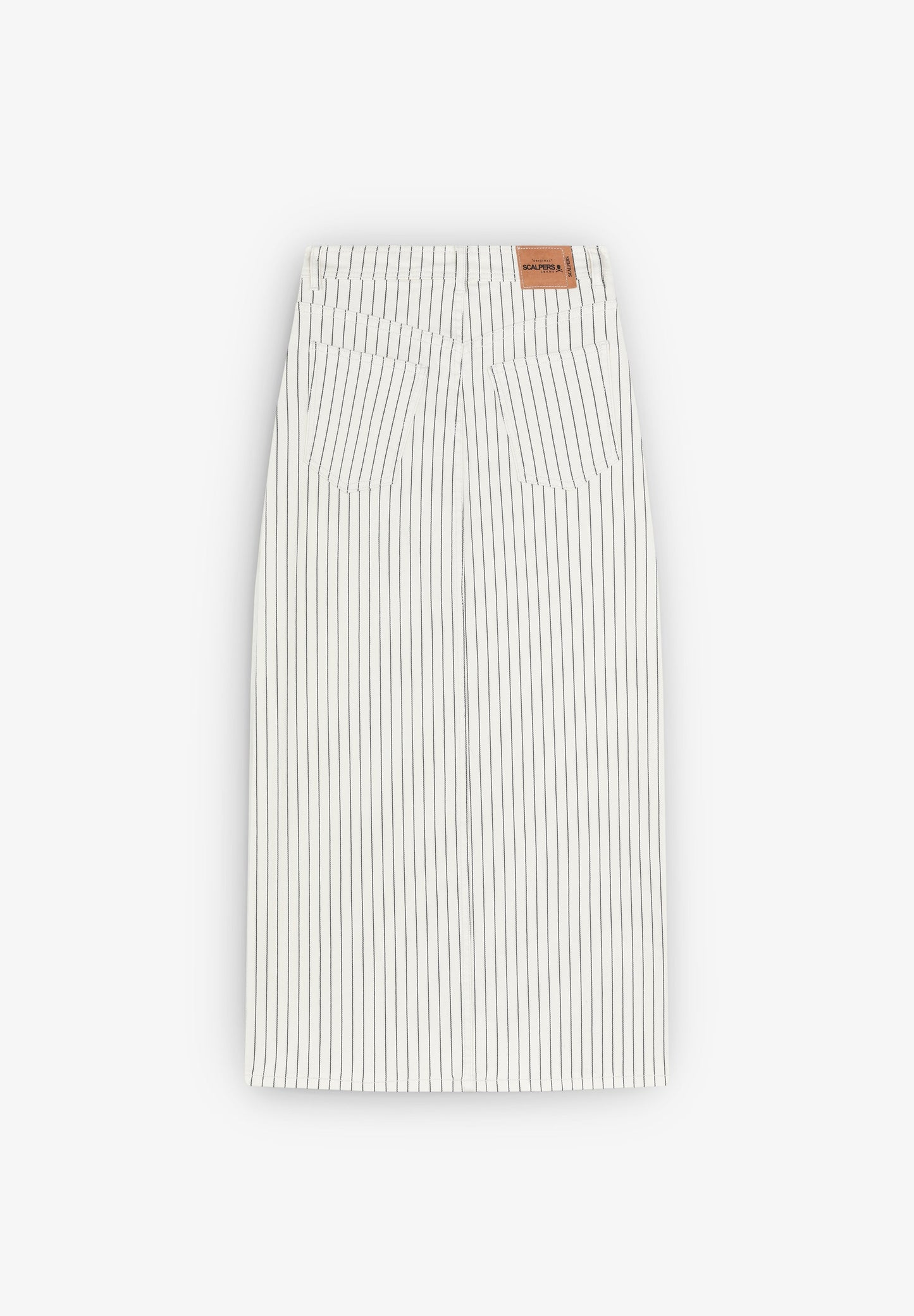 STRIPED DENIM SKIRT