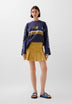 FADED DENIM MINI SKIRT