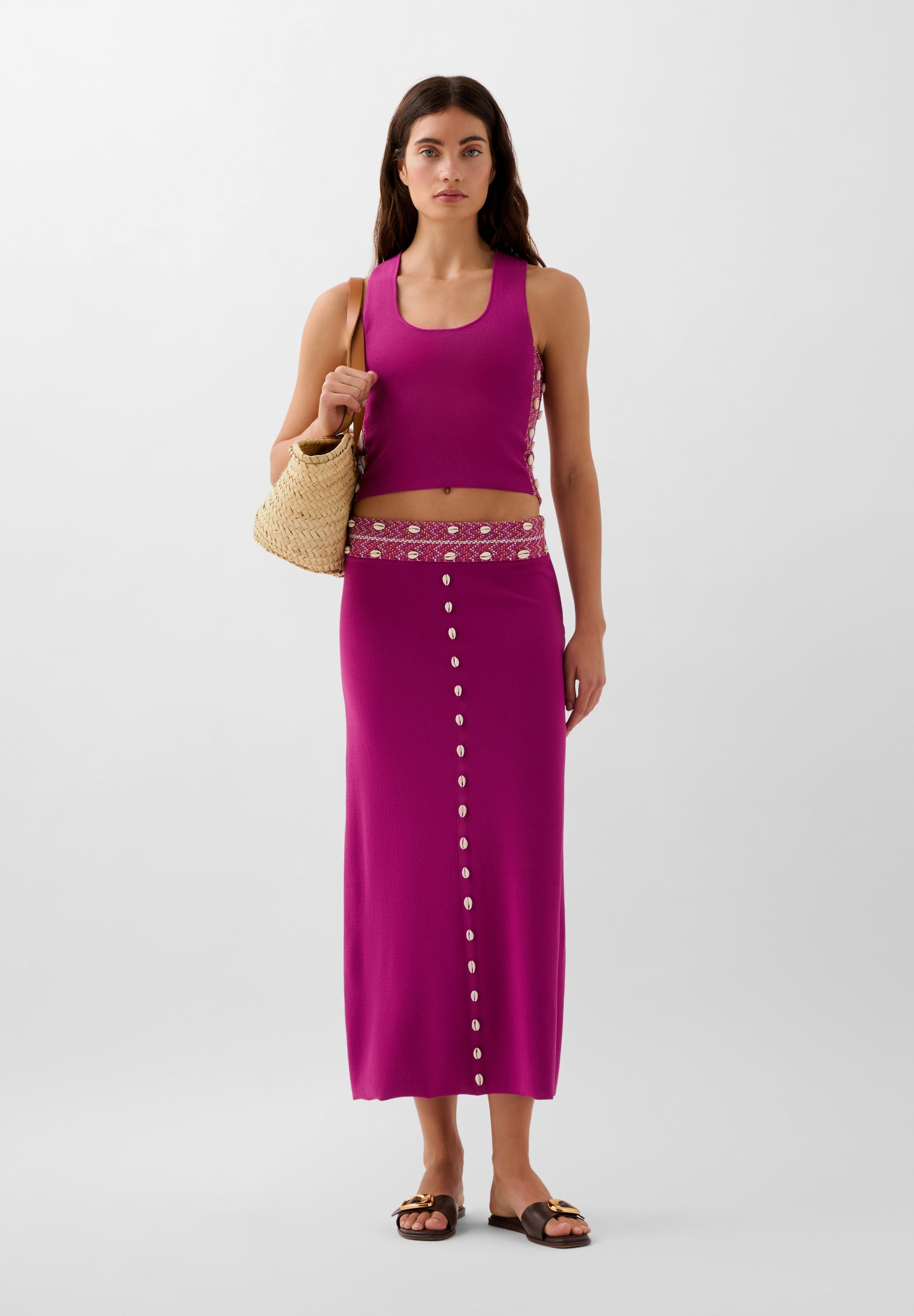 SHELL KNIT SKIRT