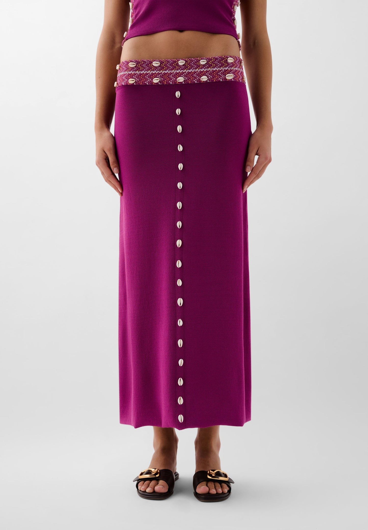SHELL KNIT SKIRT