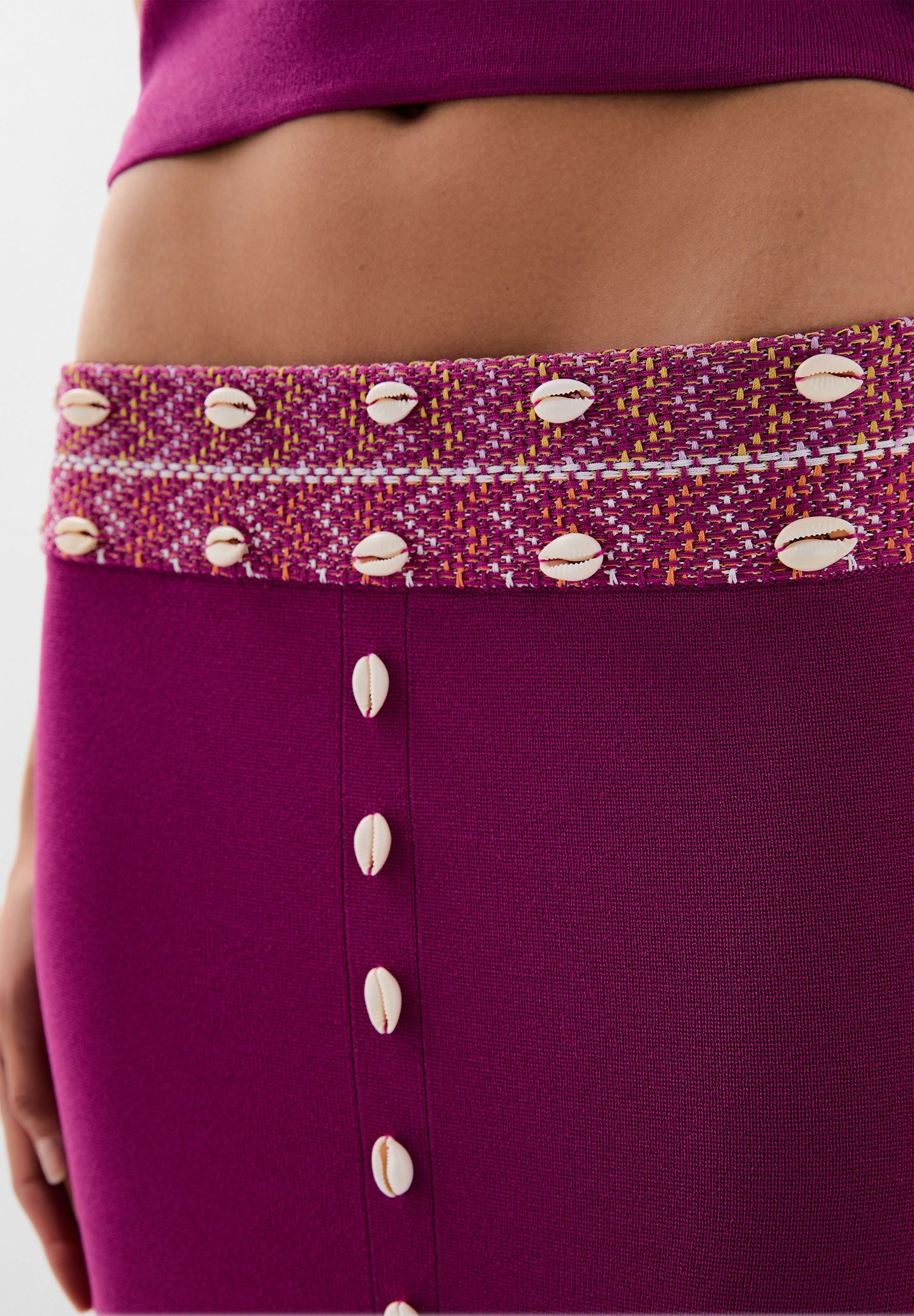 SHELL KNIT SKIRT
