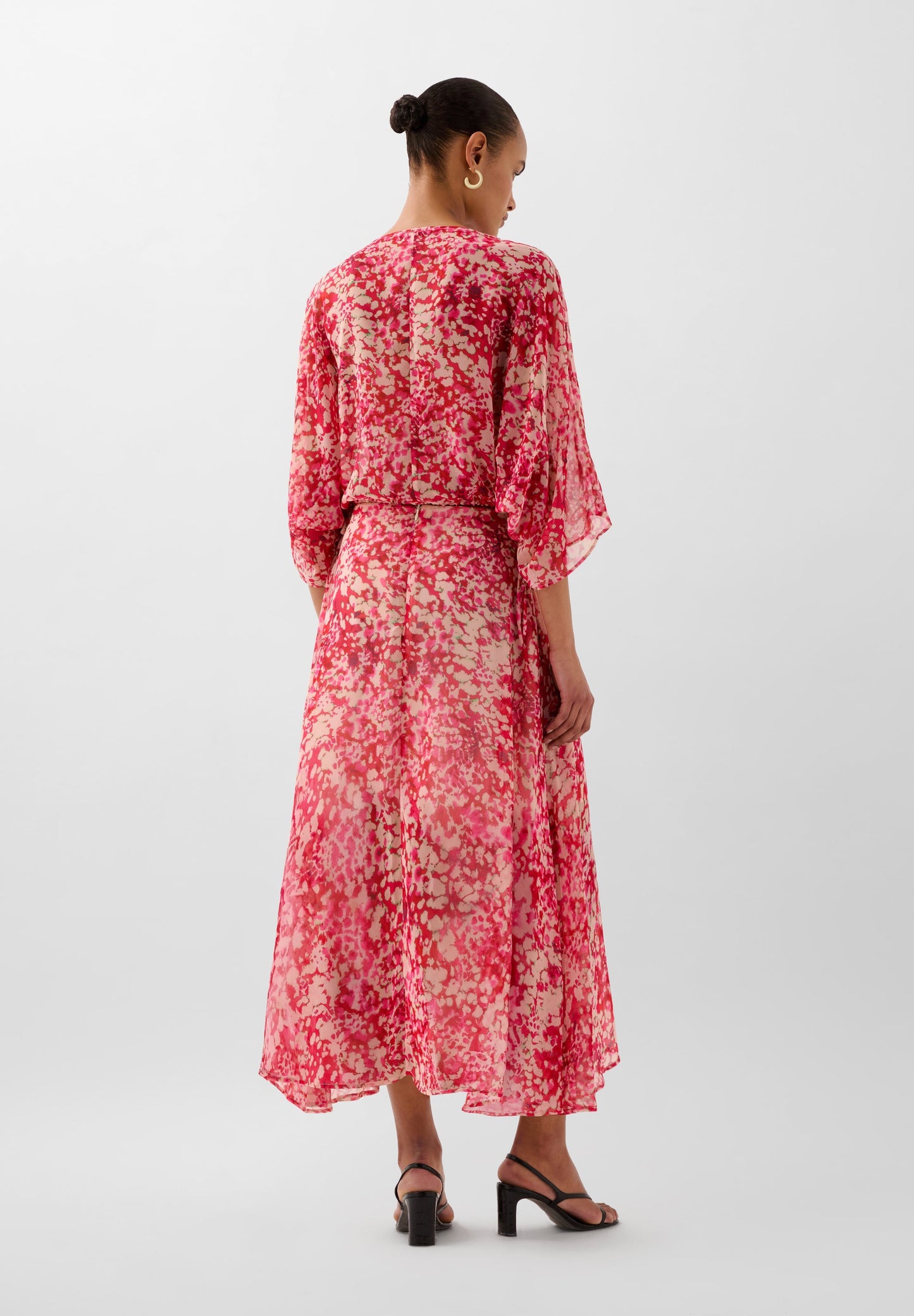 PRINTED SKIRT WITH RUFFLES