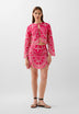 CHEMISE MOTIFS BRODÉS CONTRASTANTS