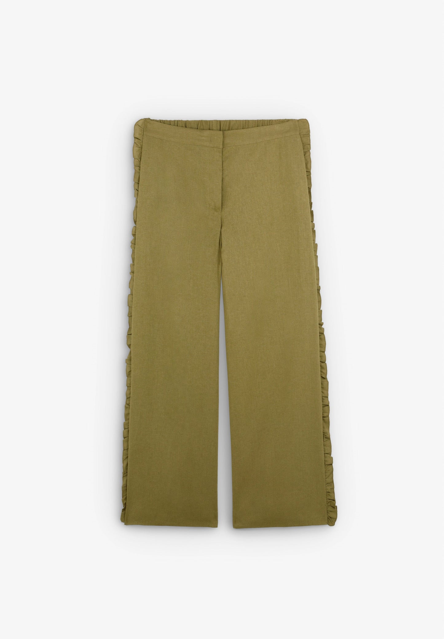 PANTALON LIN VOLANTS