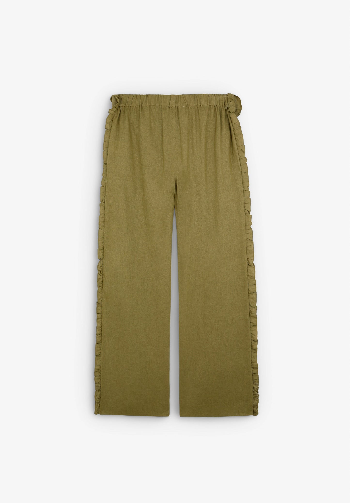 PANTALON LIN VOLANTS