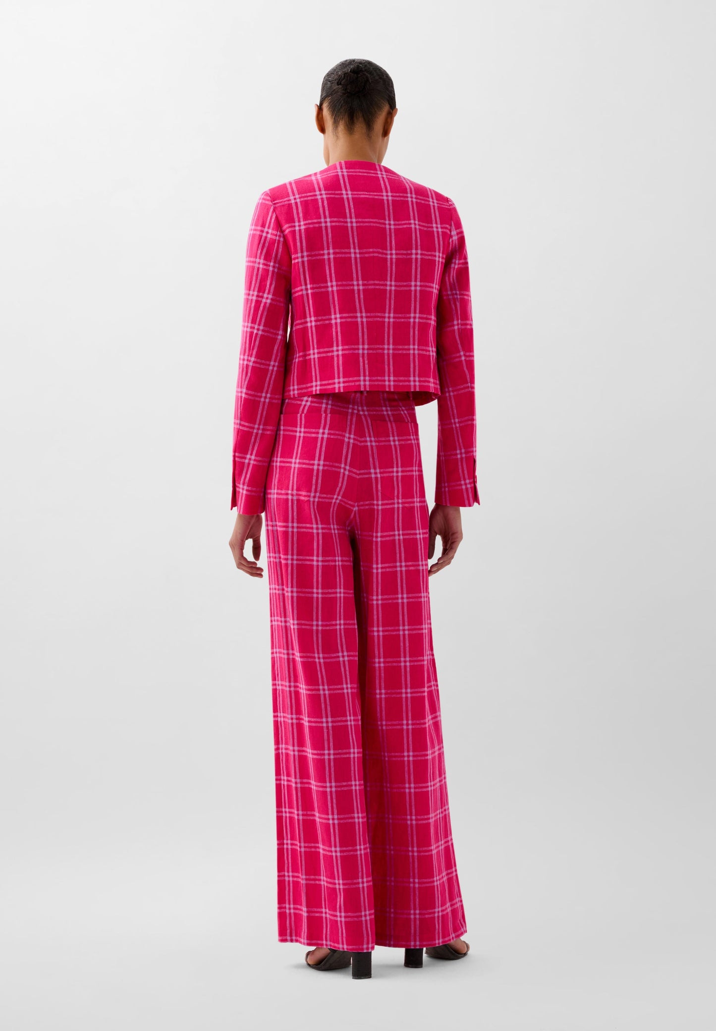 PANTALON PINCES LIN CARREAUX