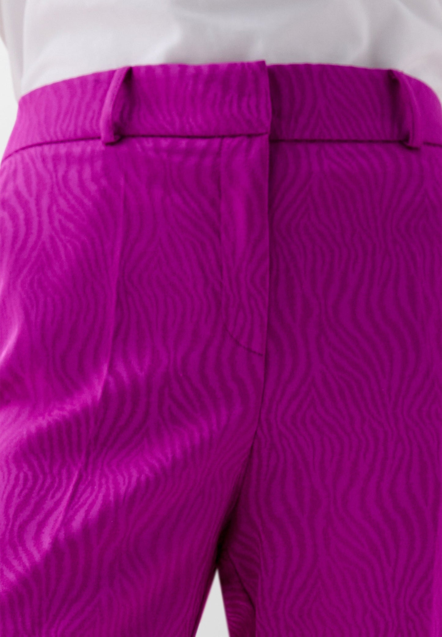 SATIN JACQUARD TROUSERS