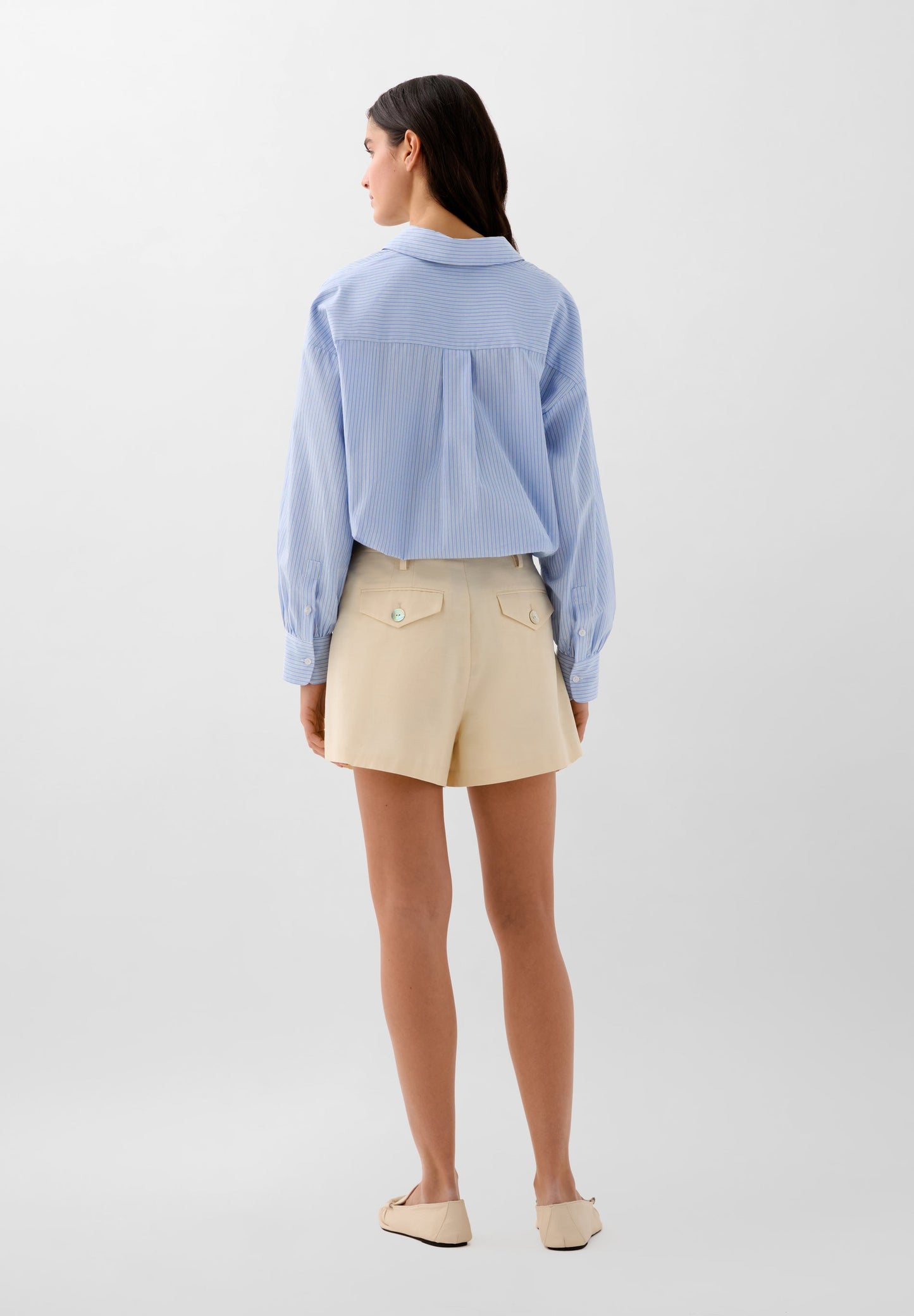 BASIC COTTON BERMUDA SHORTS