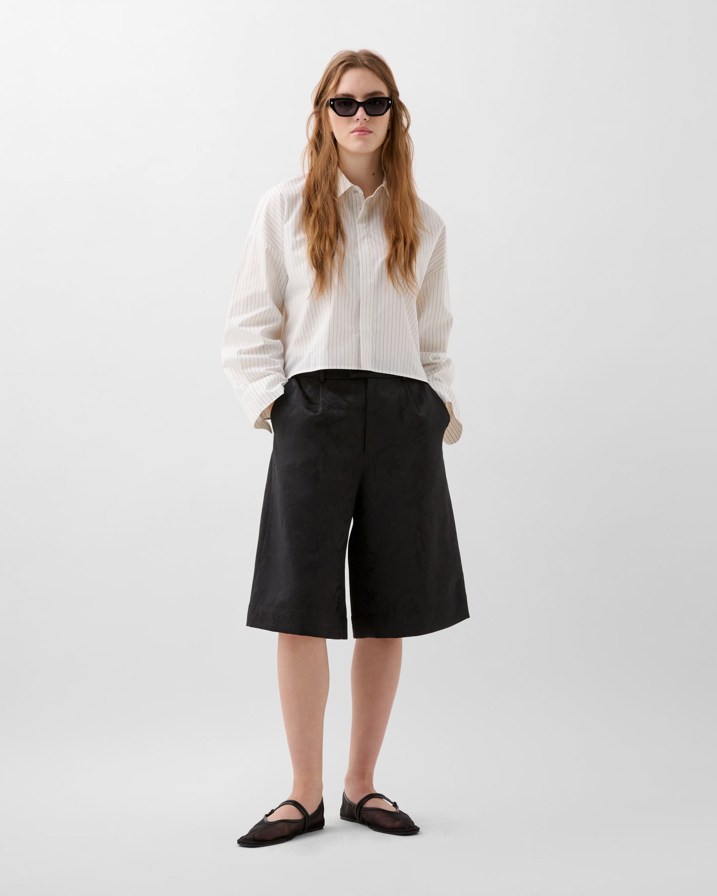 JACQUARD BERMUDA SHORTS